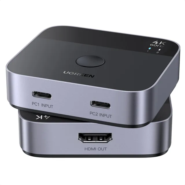 ugreen-switch-usb-c-a-hdmi-2-0-4k-60hz-2-ingressi-1-uscita image 1