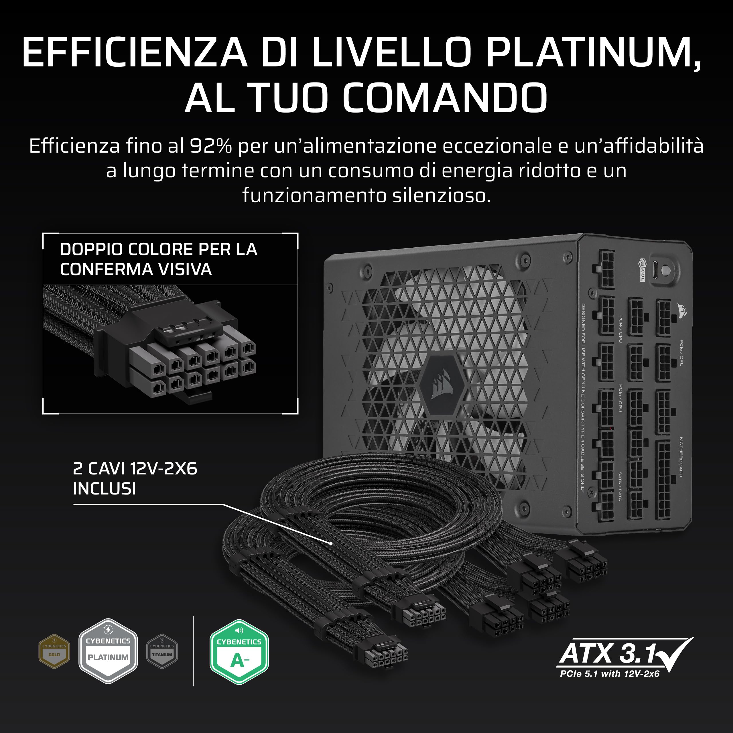 corsair-hx1500i-2025-alimentatore-atx-1500w-modulare-nero-atx-3-1-pcie-5-1 image 4