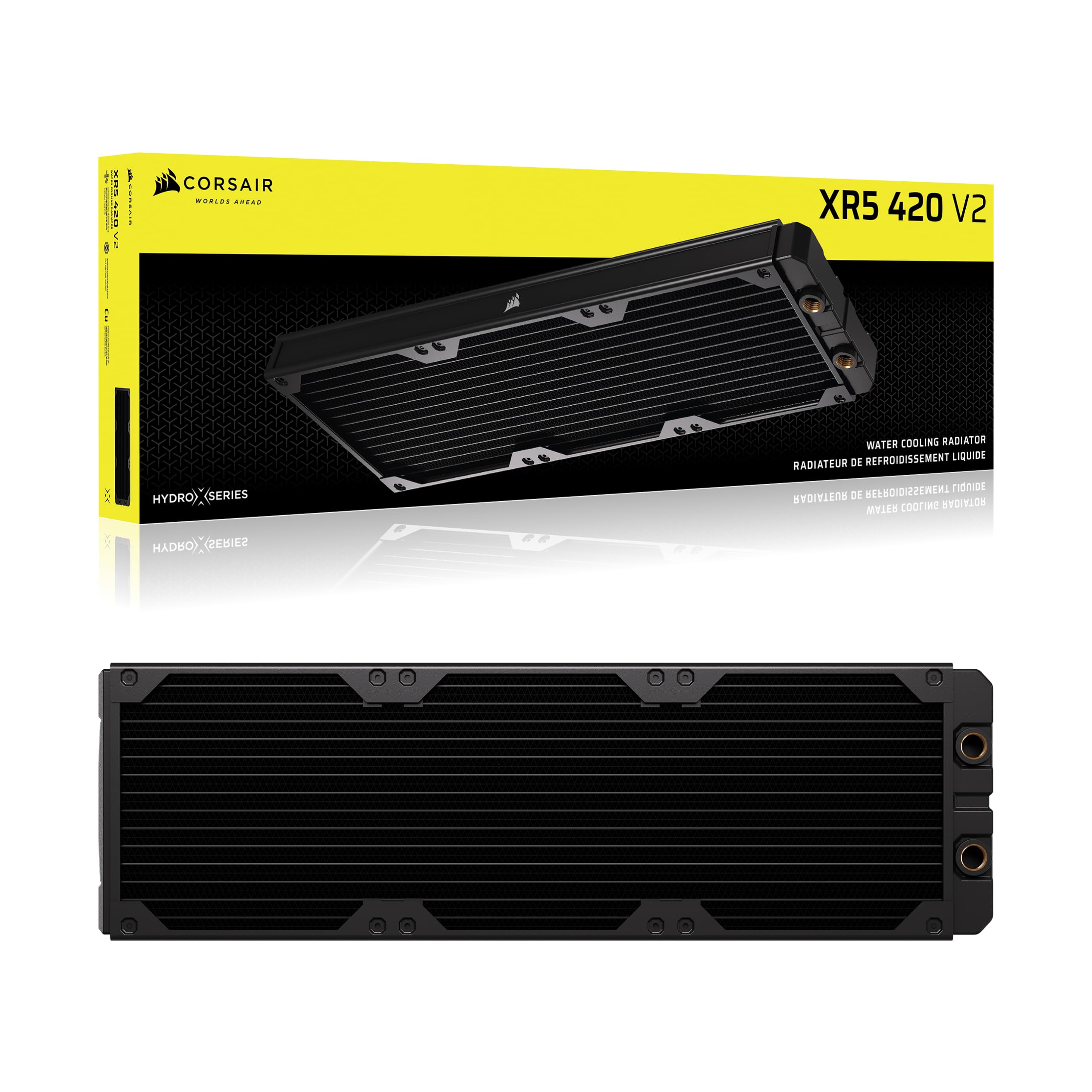 corsair-hydro-x-series-xr5-420mm-v2-radiatore-custom-nero-icue-link image 7