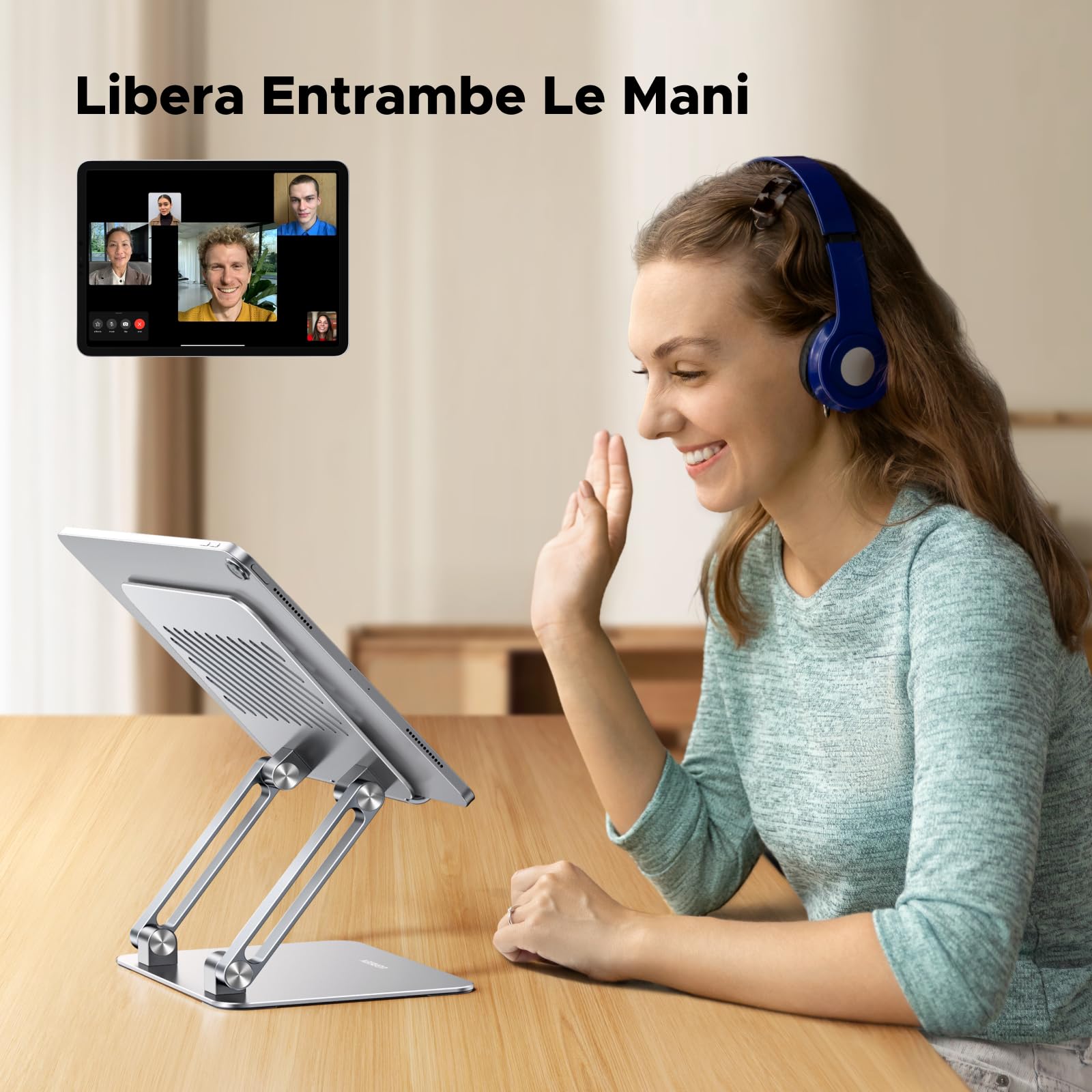 ugreen-supporto-tablet-e-smartphone-4-7-12-9-alluminio-argento-pieghevole image 5