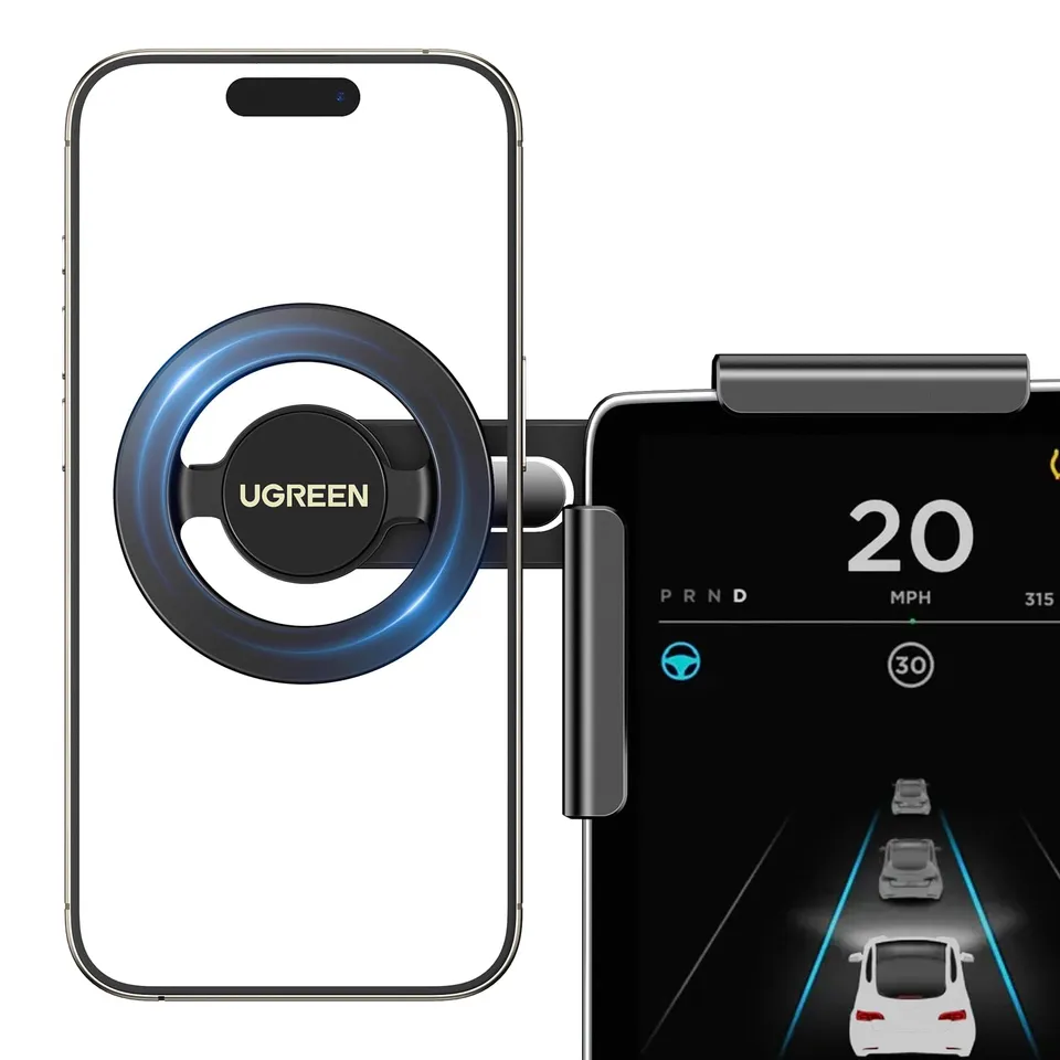 ugreen-supporto-telefono-auto-magnetico-magsafe-per-schermo-tesla-model-3-y-nero image 1