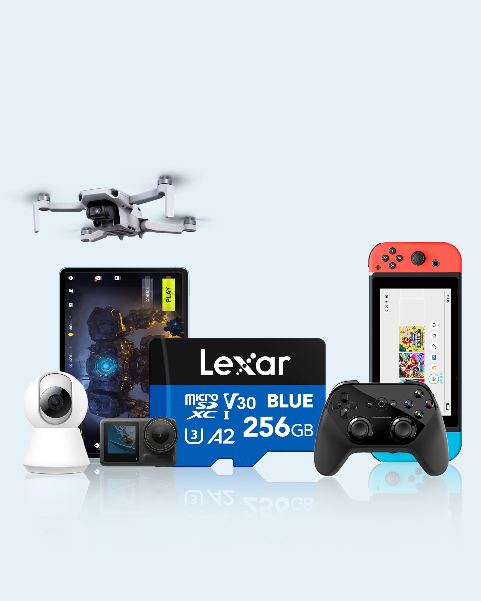 lexar-blue-scheda-microsdxc-256gb-uhs-i-a2-fino-a-160-mb-s image 5