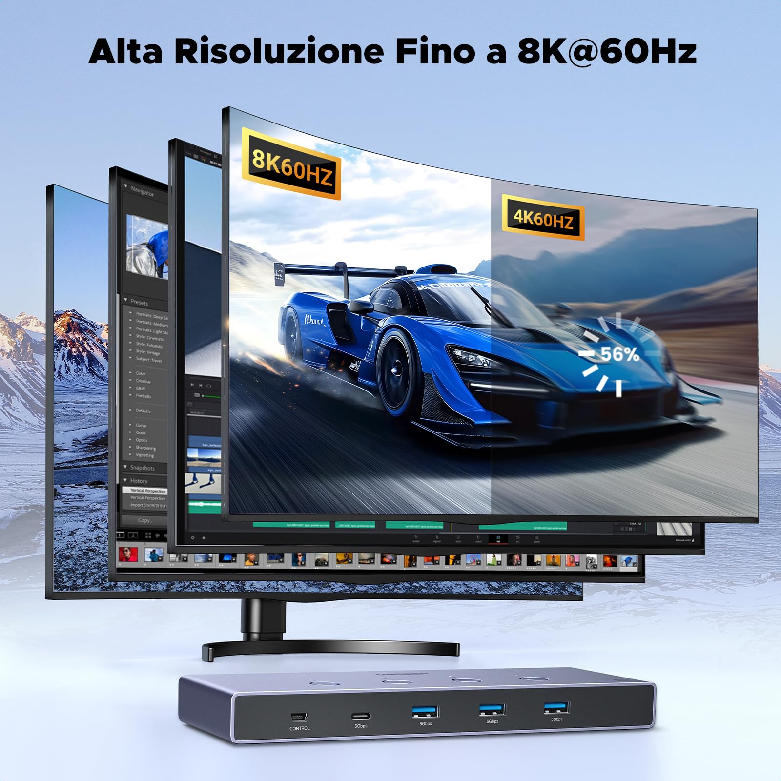 ugreen-switch-kvm-hdmi-2-1-4-in-1-out-8k-60hz-usb-3-0-con-usb-c image 4