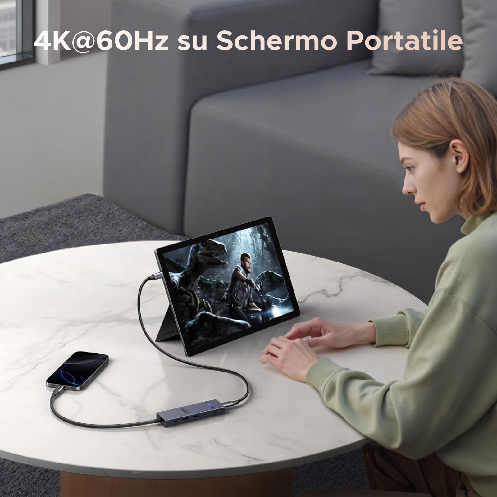 ugreen-revodok-pro-hub-usb-c-6-in-1-10gbps-4k60hz-pd-100w image 4