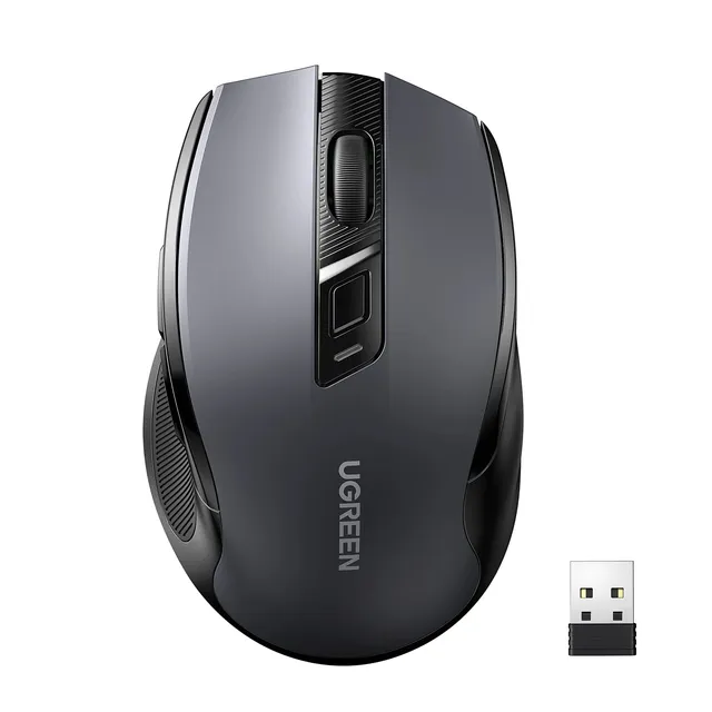 ugreen-mouse-wireless-2-4-ghz-ergonomico-silenzioso-4000-dpi-nero image 1