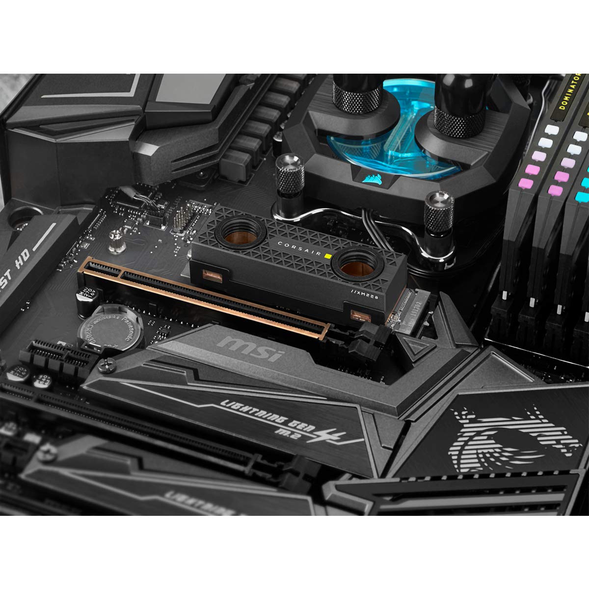 corsair-hydro-x-series-xm2-waterblock-per-ssd-m-2-in-rame-nero image 8