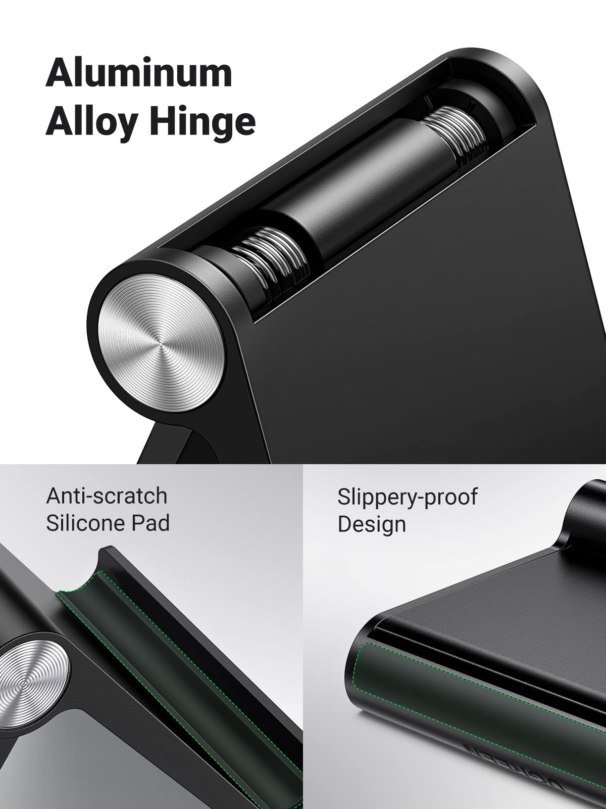 ugreen-supporto-cellulare-da-tavolo-pieghevole-4-7-9-regolabile-100-nero image 8