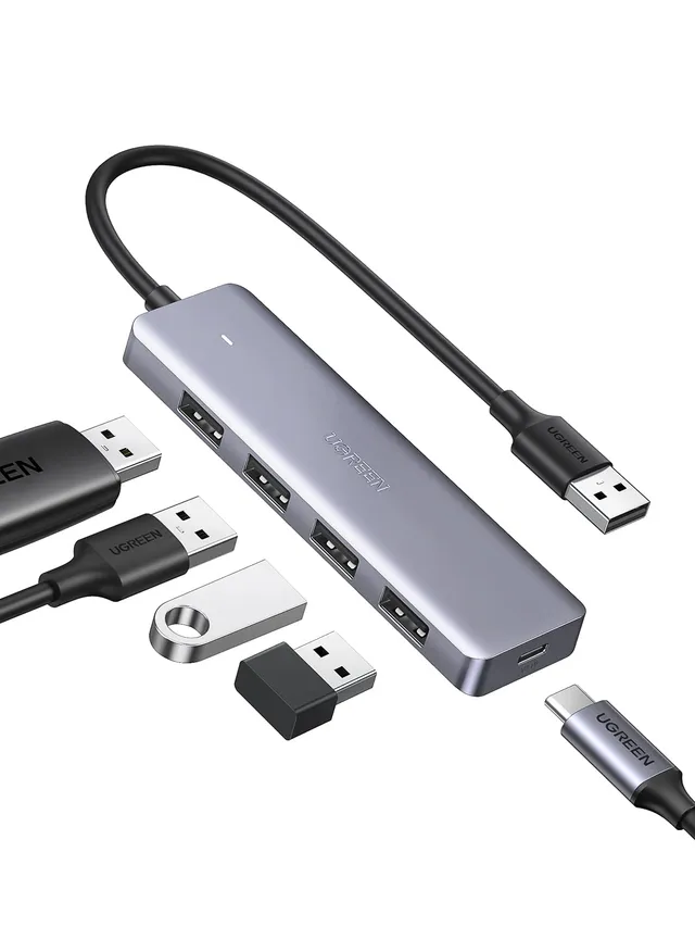 ugreen-hub-usb-3-0-4-porte-adattatore-multiporta-5gbps image 1