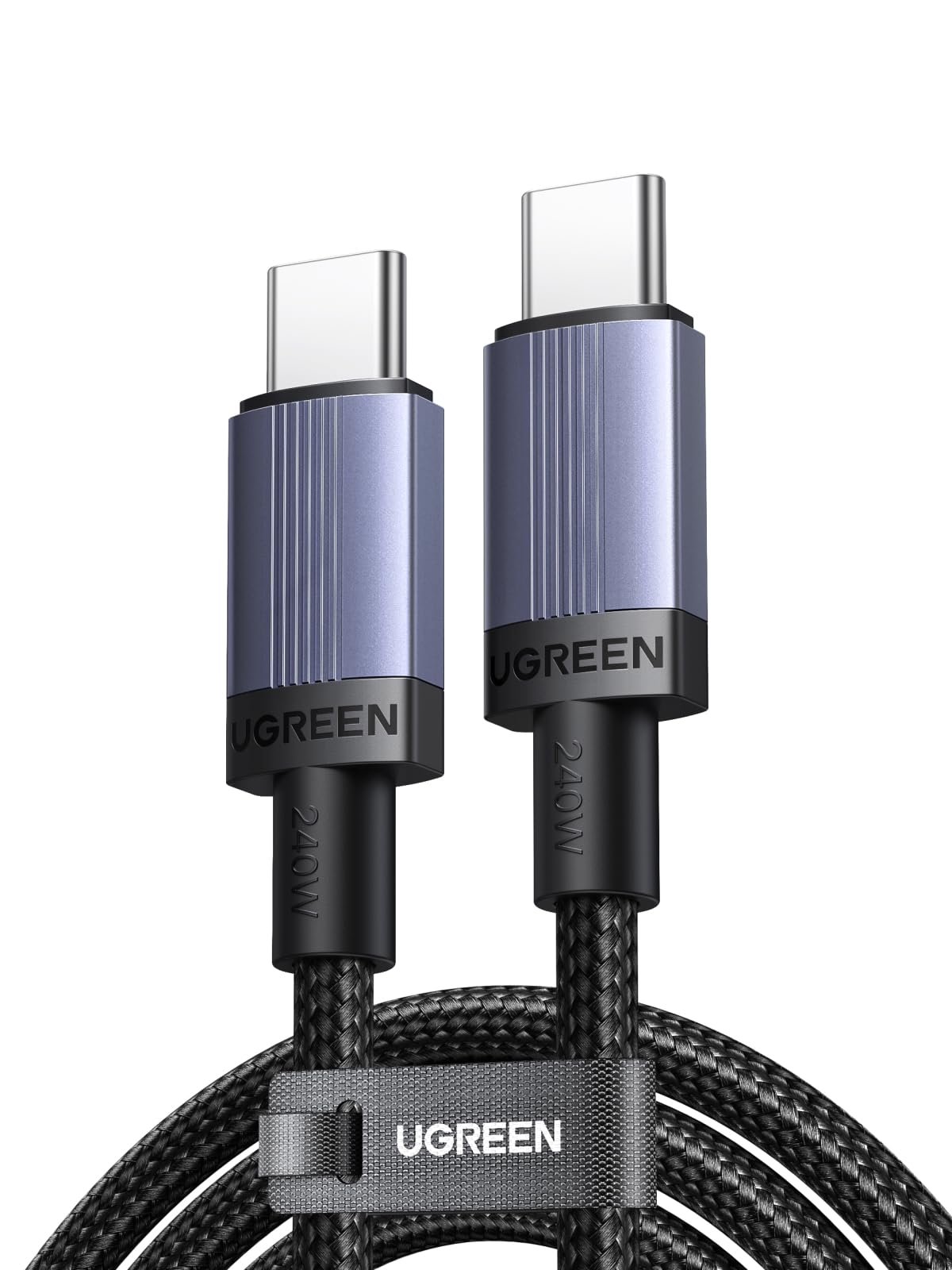 ugreen-cavo-usb-c-a-usb-c-240w-ricarica-rapida-2m-in-nylon-confezione-da-2 image 7