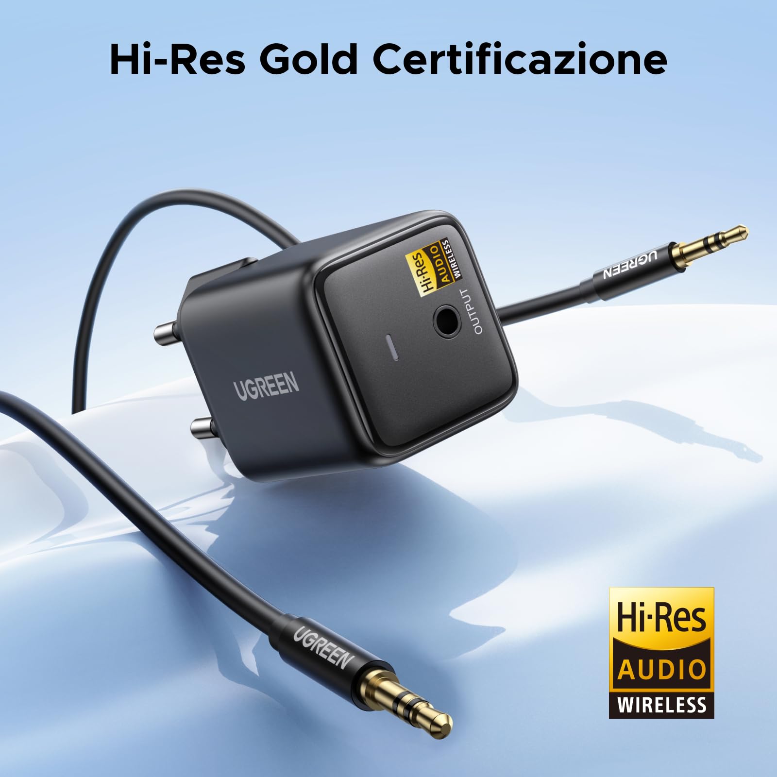 ugreen-ricevitore-bluetooth-6-0-ldac-hi-res-con-jack-3-5mm image 4
