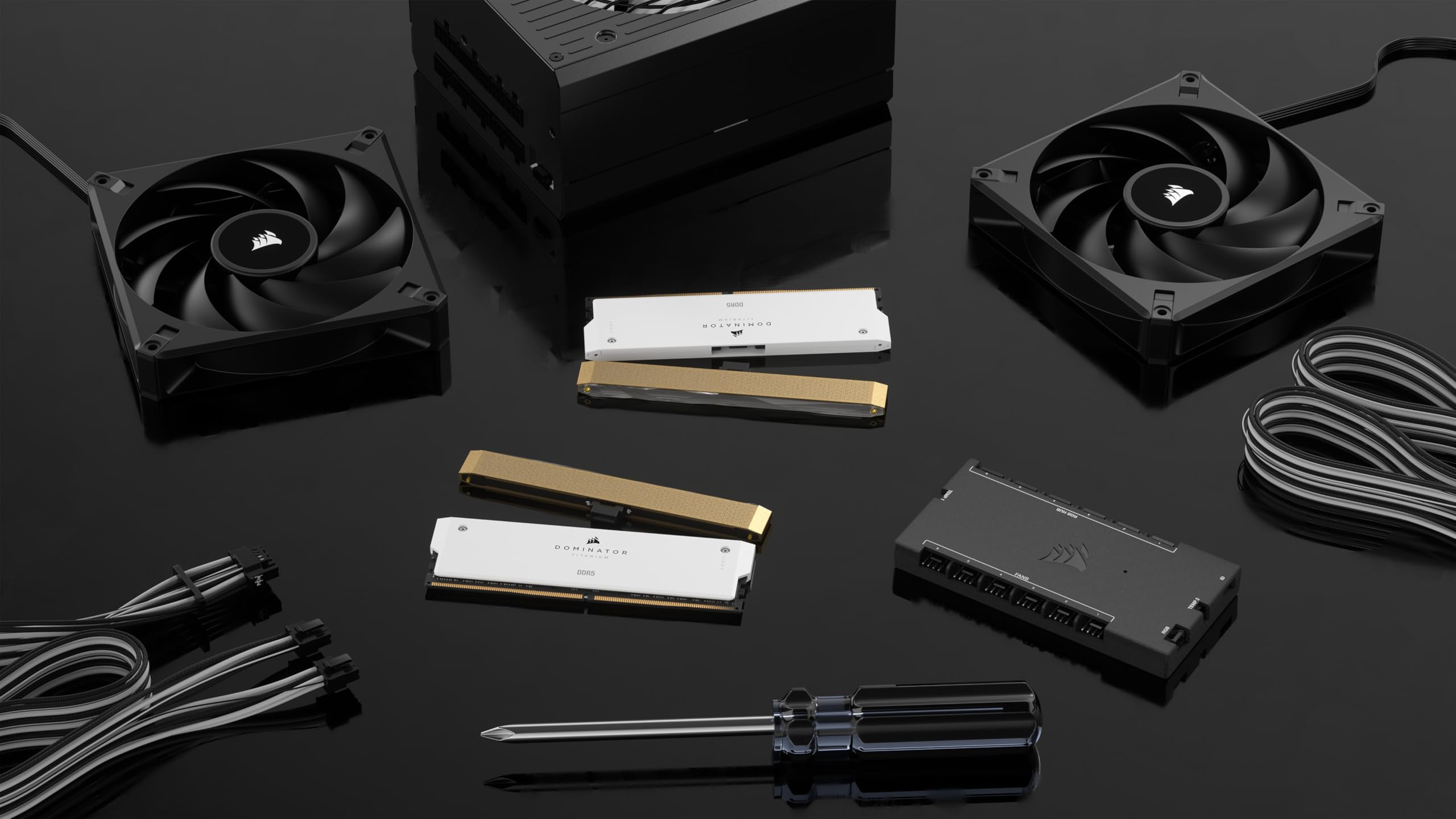 corsair-dominator-titanium-wave-kit-accessori-x2-barre-led-rgb-oro image 6