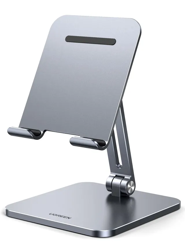 ugreen-supporto-tablet-e-smartphone-da-tavolo-pieghevole-in-alluminio-grigio-4-1 image 1