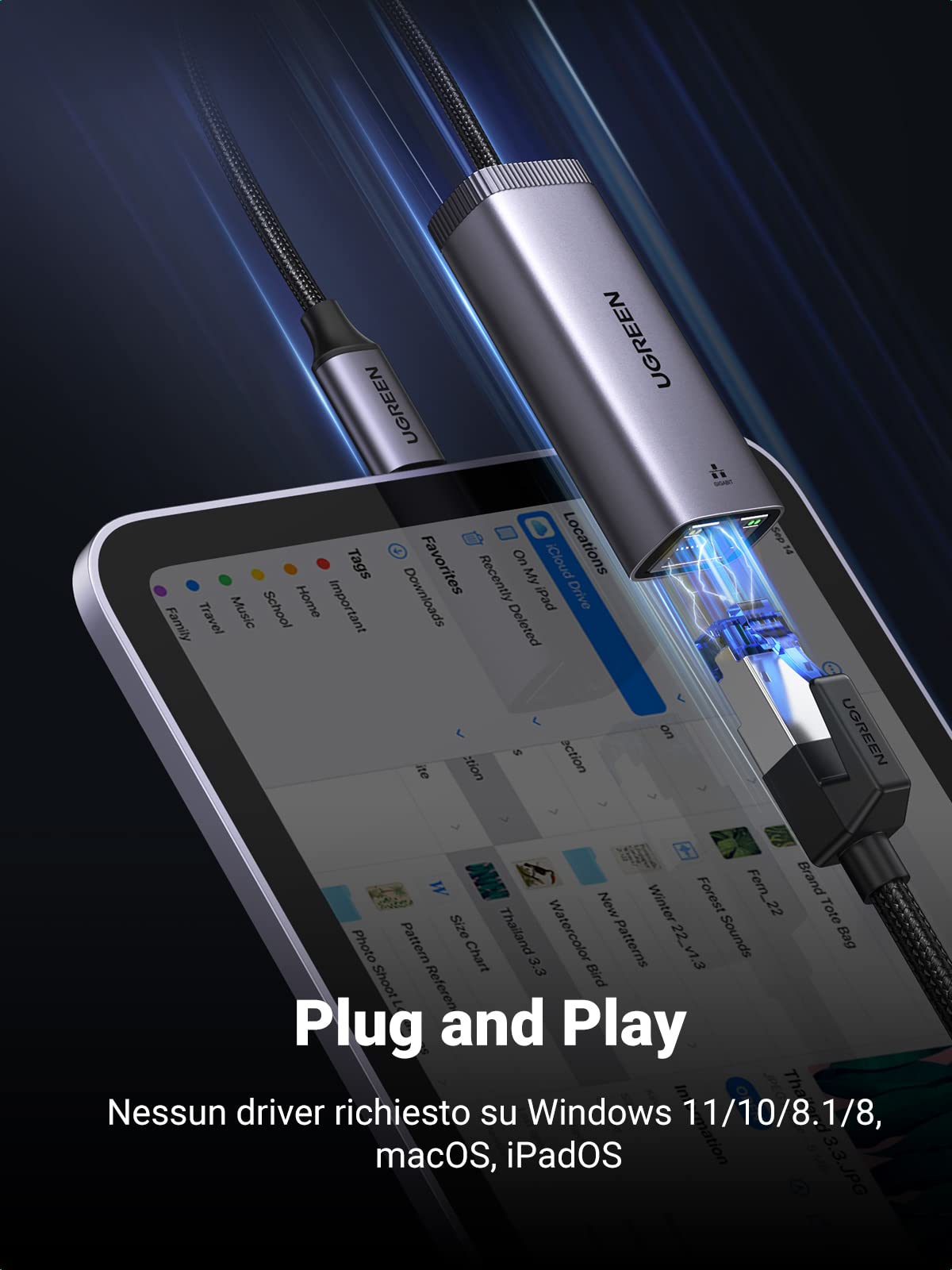 ugreen-adattatore-usb-c-a-ethernet-gigabit-rj45-alluminio image 3