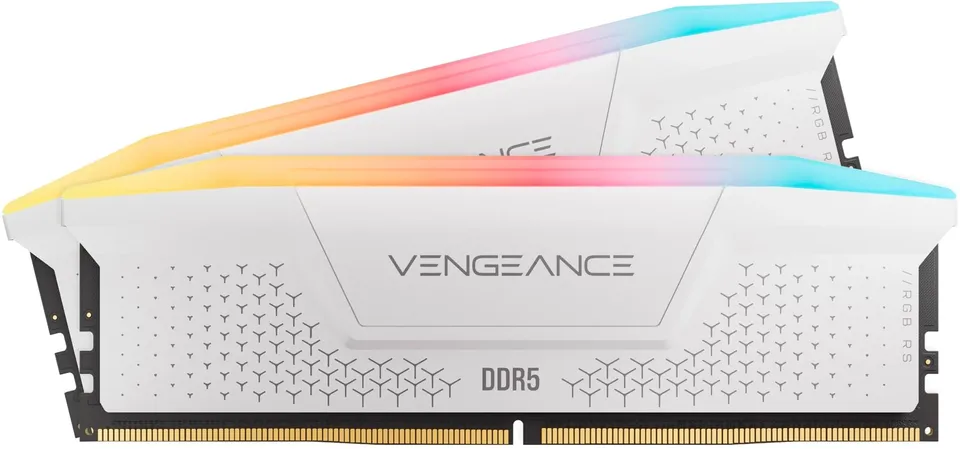 corsair-vengeance-rgb-rs-ddr5-16gb-2-x-8gb-5200mhz-cl40-bianco-amd-expo-e-intel- image 1