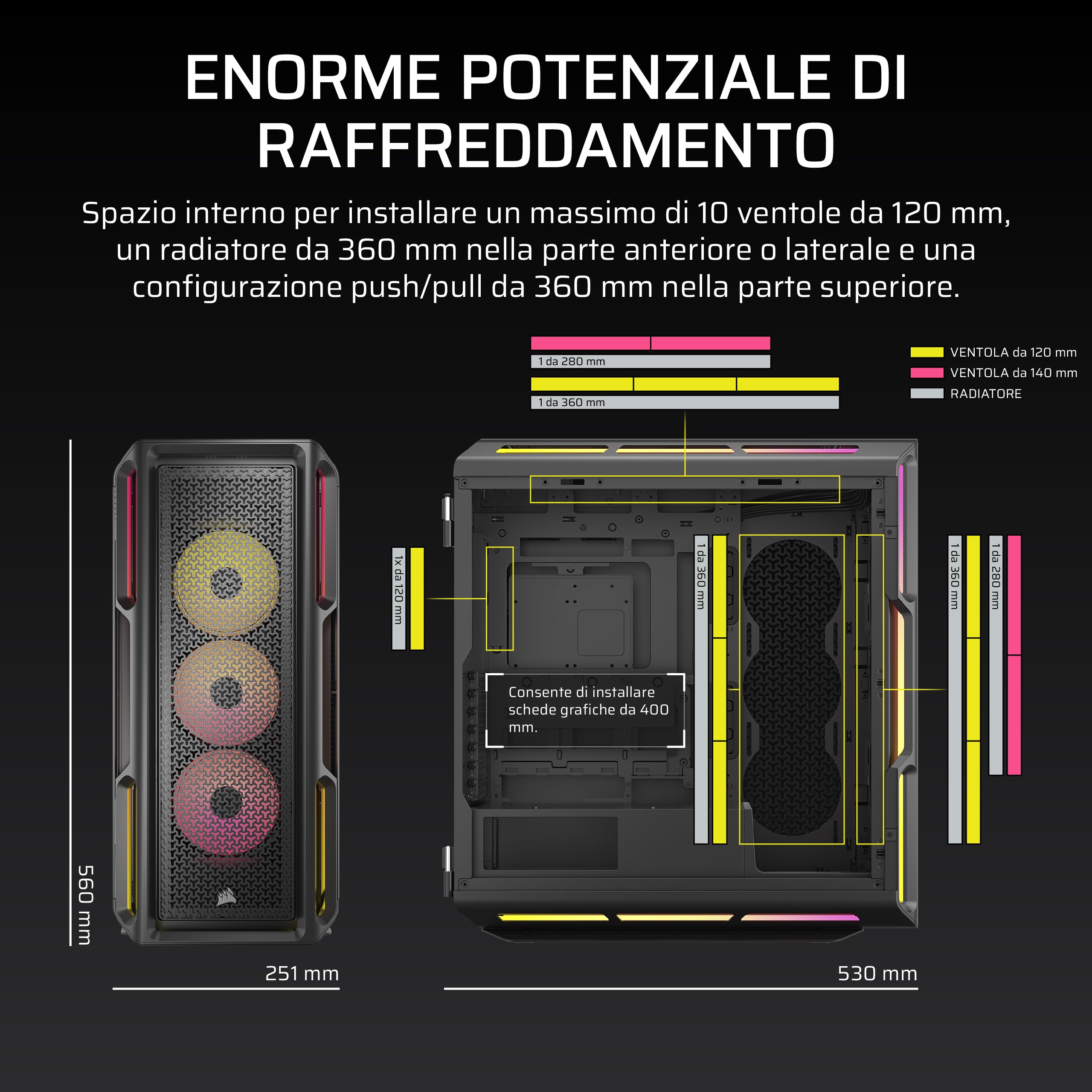 corsair-icue-link-5000t-lx-rgb-mid-tower-atx-pc-case-con-3-ventole-lx120-rgb-e-h image 4
