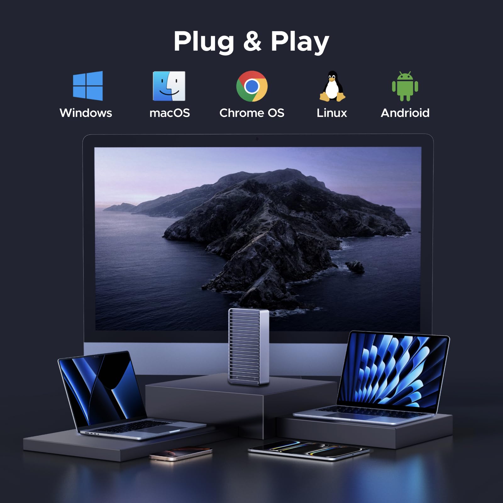 ugreen-case-esterno-ssd-m-2-nvme-usb4-40gbps-in-alluminio-per-mac-windows-linux image 6