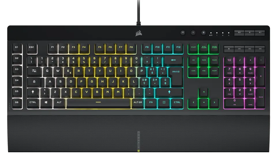 corsair-k55-rgb-pro-tastiera-gaming-cablata-a-membrana-con-6-tasti-macro-ip42-ne image 1