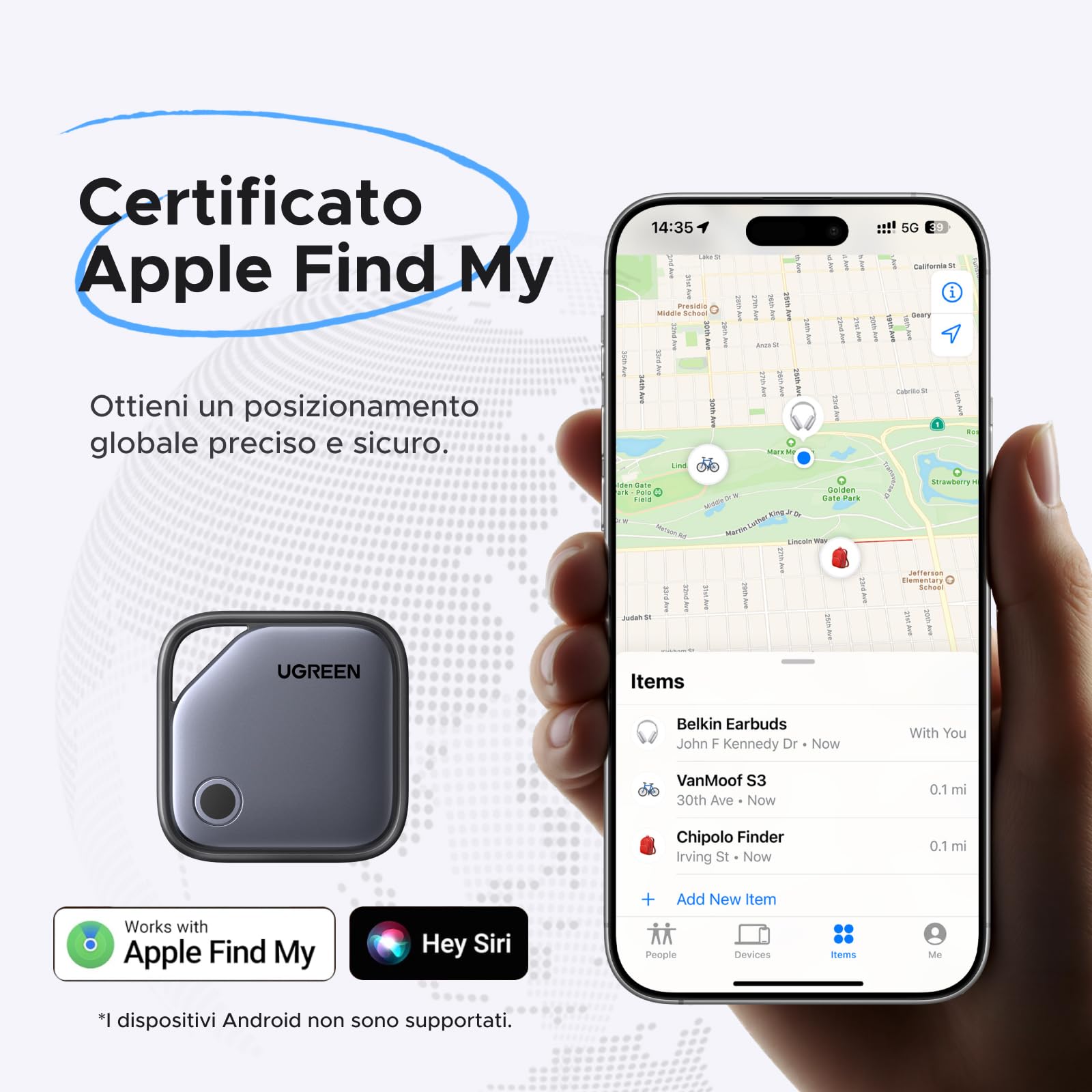 ugreen-finetrack-smart-finder-con-apple-find-my-usb-c-4-pezzi image 2