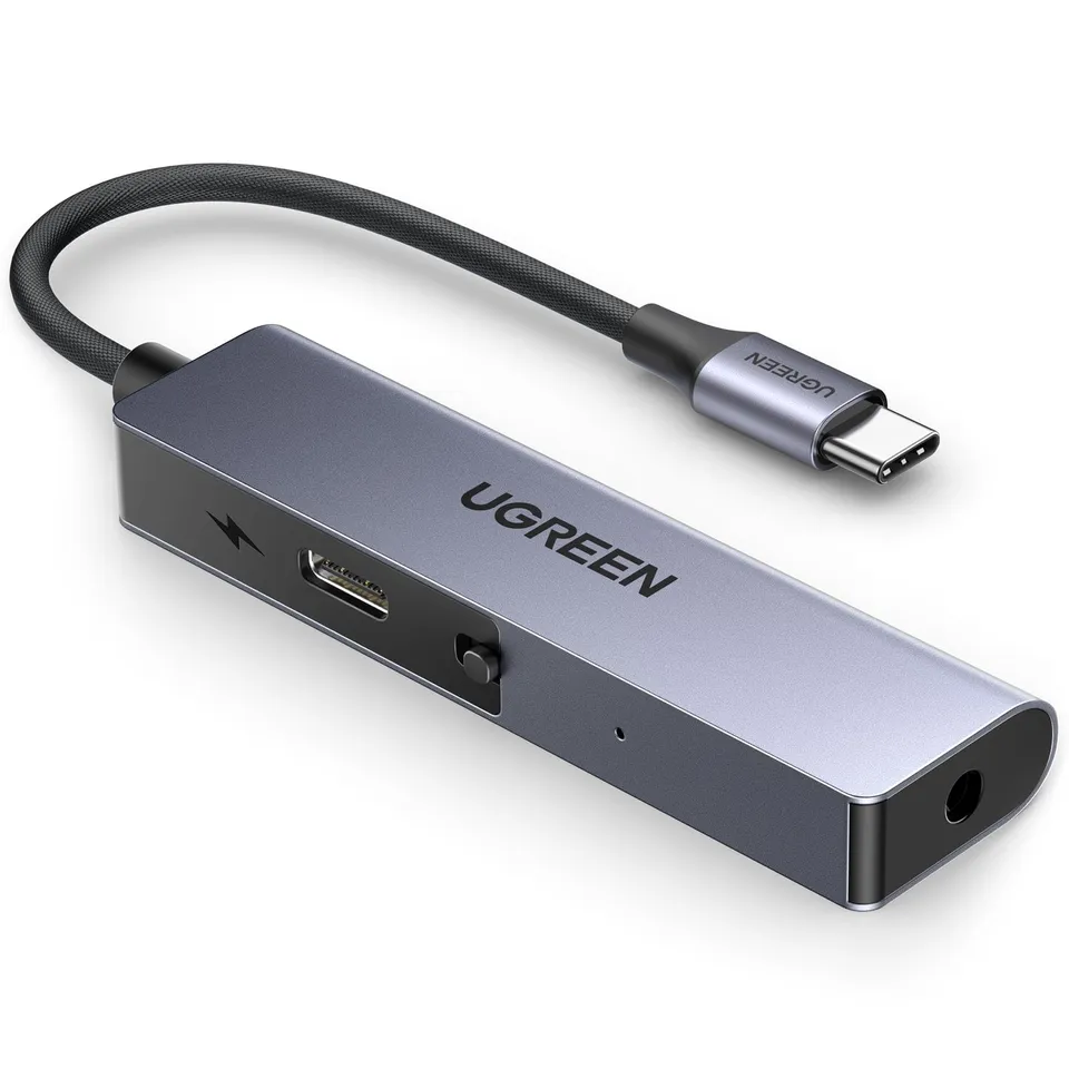 ugreen-adattatore-usb-c-a-jack-3-5mm-pd-60w-hi-res-32bit-384khz-con-dac image 1