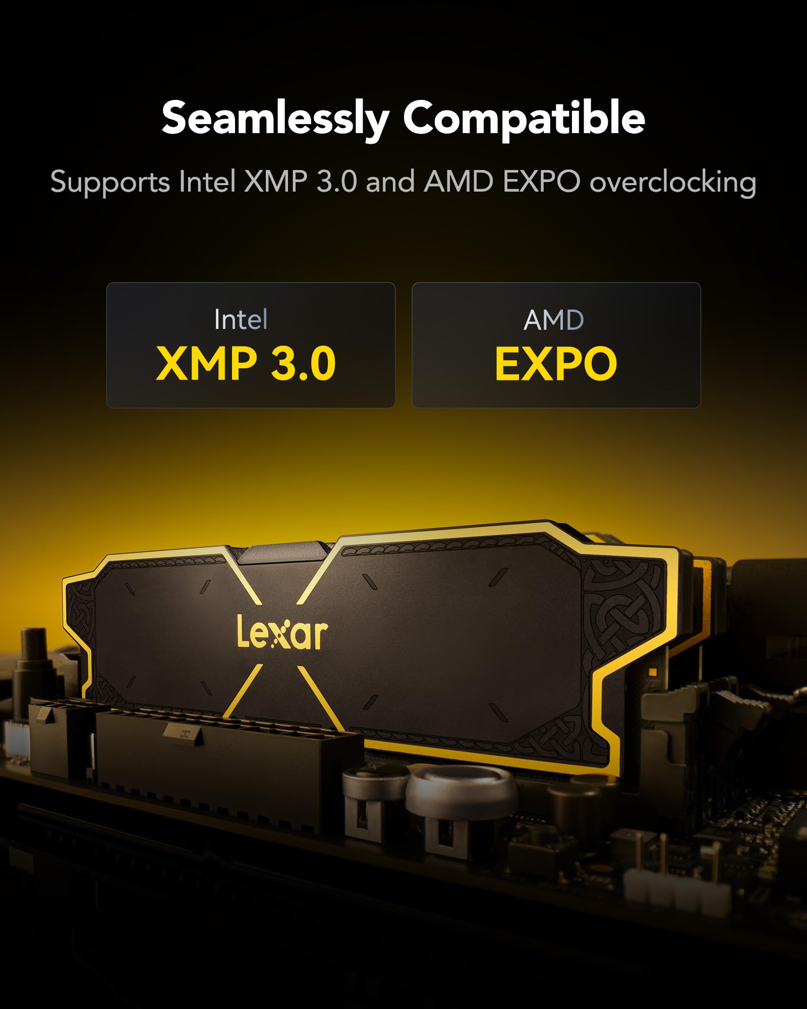 lexar-oc-ddr5-32gb-2x16gb-6000mhz-cl38-udimm-desktop-con-dissipatore image 4