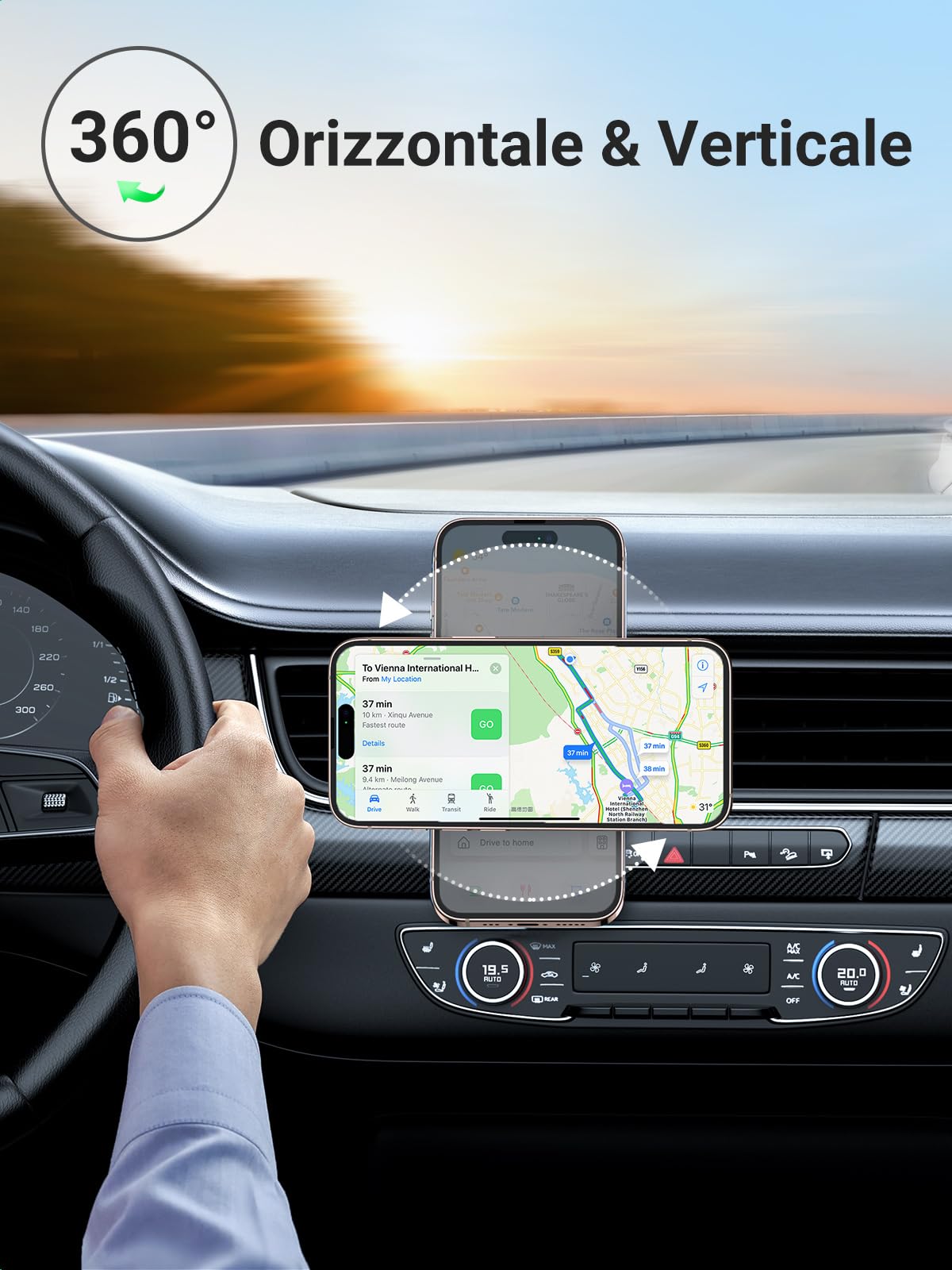 ugreen-supporto-telefono-auto-magnetico-con-2-placche-metallo image 3