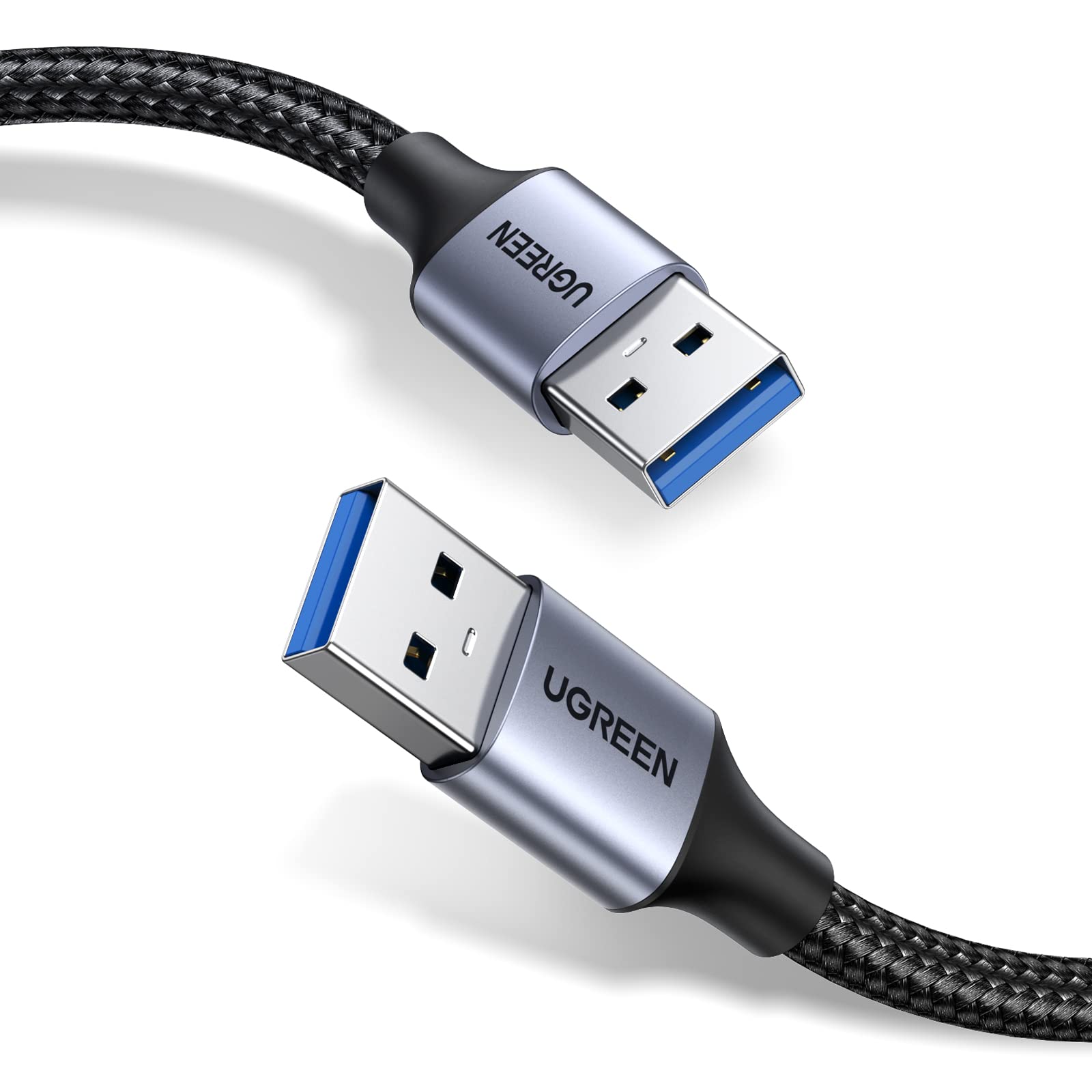 ugreen-cavo-usb-3-0-tipo-a-maschio-maschio-0-5m-5gbps-nylon-alluminio image 1
