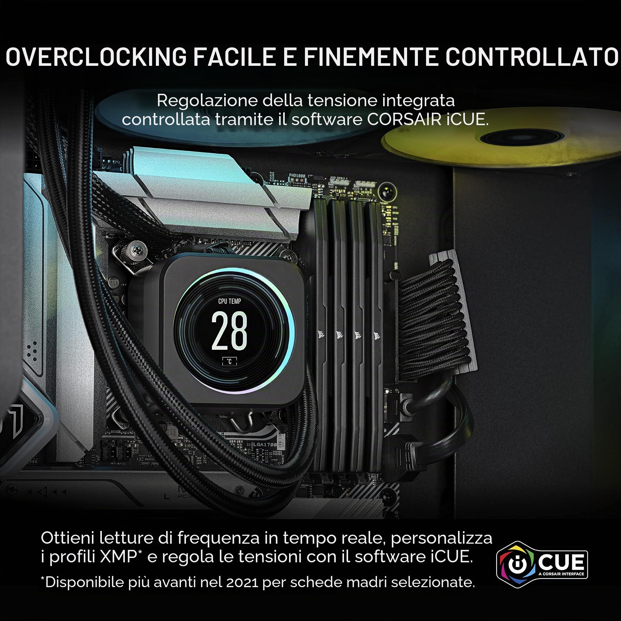 corsair-vengeance-ddr5-96gb-2x48gb-5600mhz-cl40-intel-xmp-nero image 3