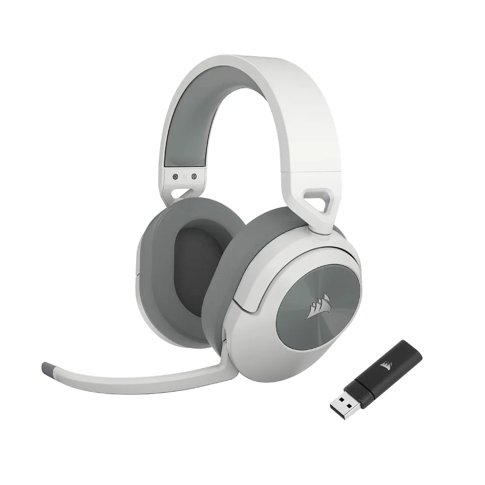 corsair-hs55-wireless-cuffia-gaming-con-microfono-bianco image 1