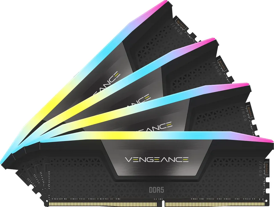corsair-vengeance-rgb-ddr5-96gb-4x24gb-6400mhz-intel-xmp-3-0-cl32-memoria-deskto image 1