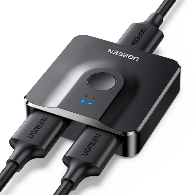 ugreen-switch-hdmi-4k-60hz-bidirezionale-2-ingressi-1-uscita-splitter image 1