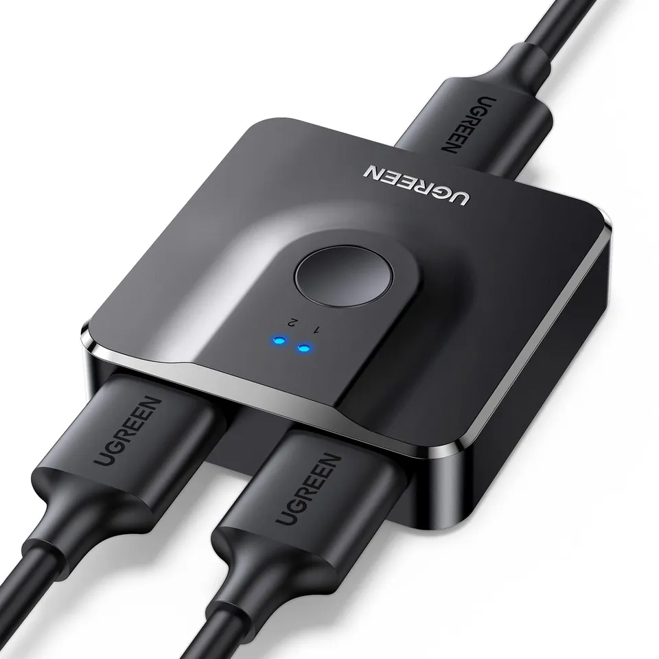 ugreen-switch-hdmi-4k-60hz-bidirezionale-2-ingressi-1-uscita-splitter image 1