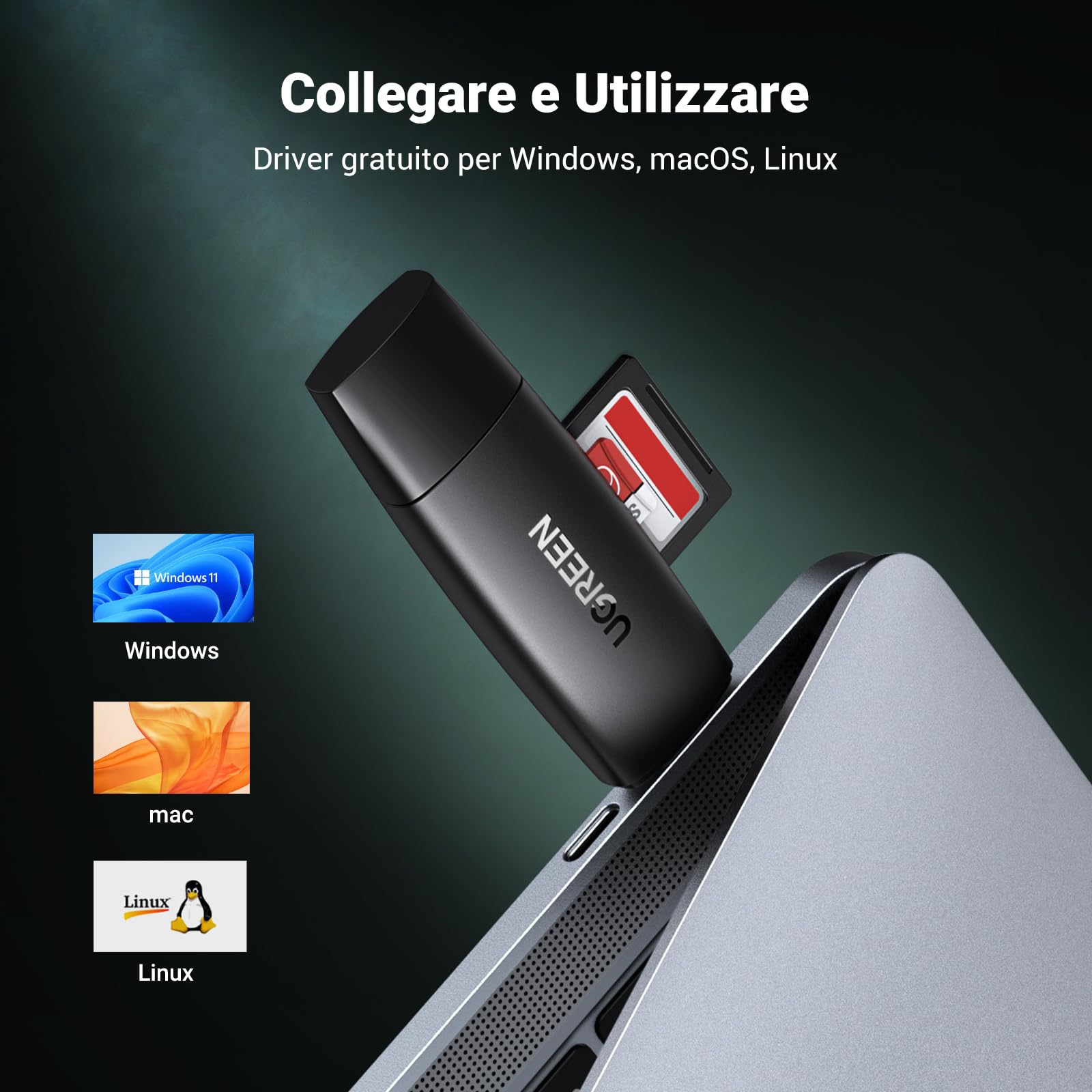 ugreen-lettore-schede-sd-tf-2in1-usb-3-0-usb-c-5gbps image 6
