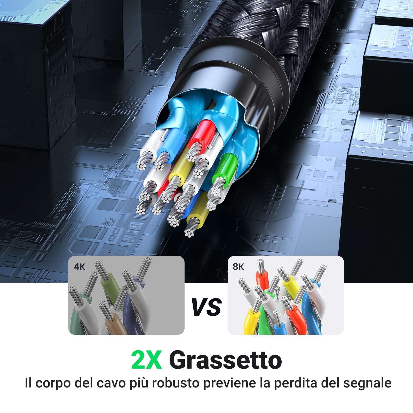 ugreen-cavo-prolunga-hdmi-2-1-8k-60hz-maschio-femmina-0-5-m image 7