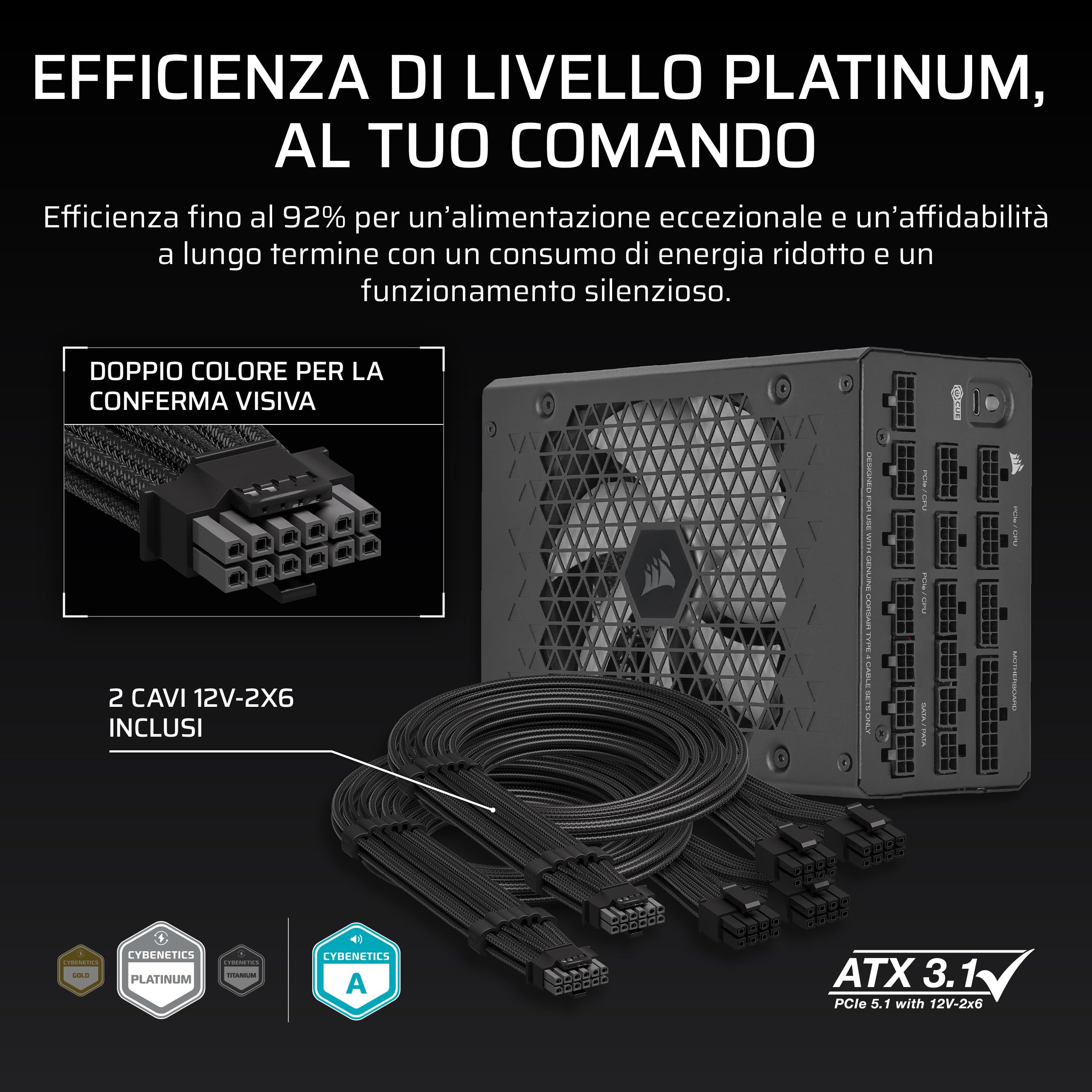 corsair-hx1200i-2025-alimentatore-atx-1200w-modulare-atx-3-1-pcie-5-1-nero image 4