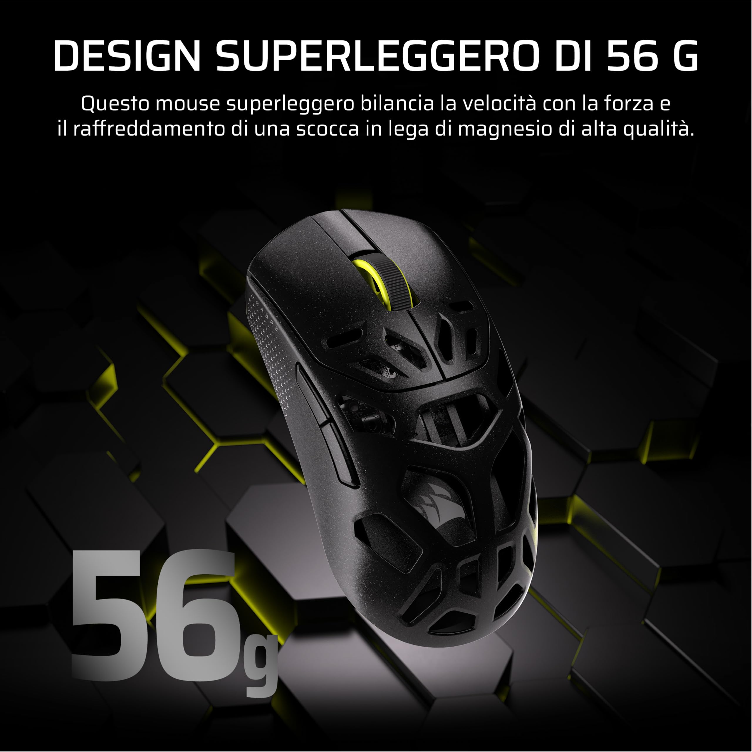 corsair-sabre-v2-pro-mg-fps-mouse-gaming-wireless-nero-33000-dpi image 4