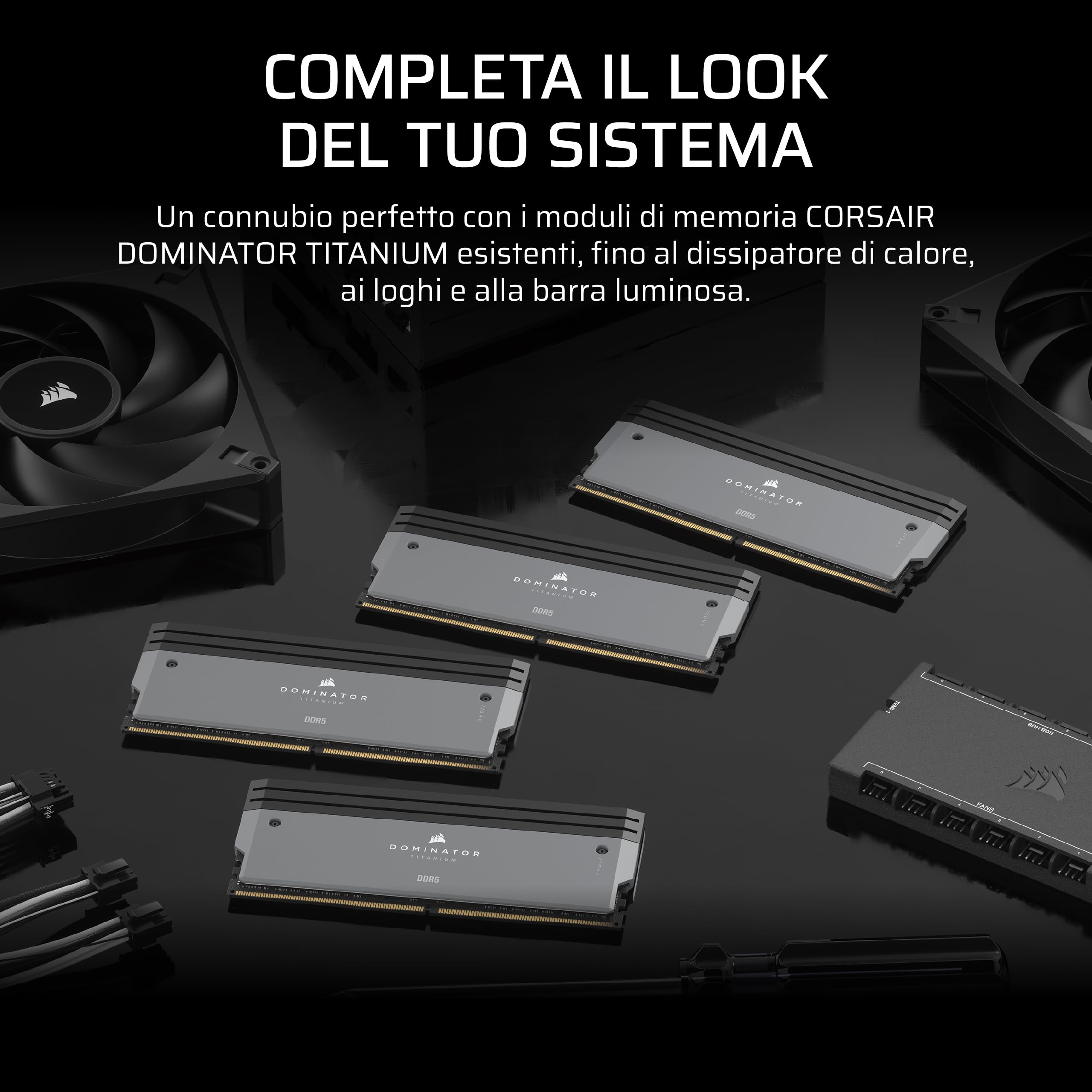 corsair-dominator-titanium-ddr5-rgb-light-enhancement-kit-2-moduli-grigio image 4