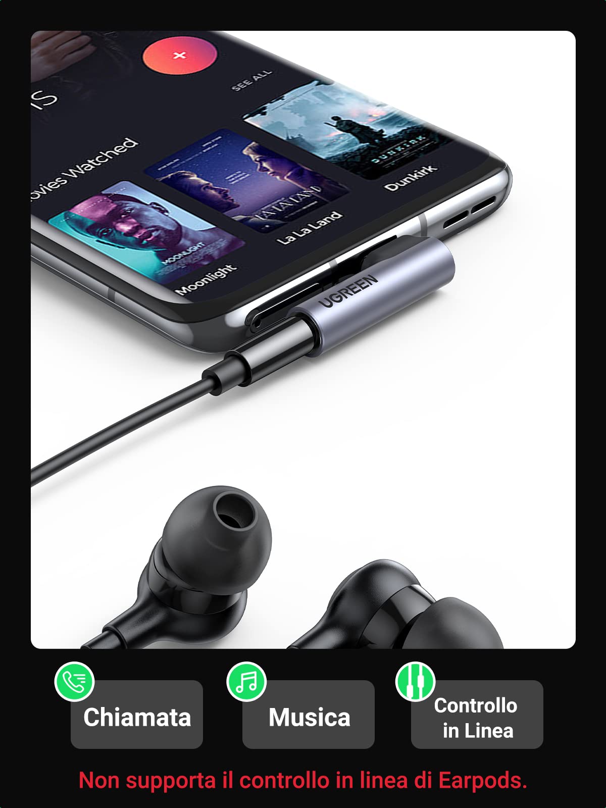ugreen-adattatore-jack-audio-3-5-mm-a-usb-c-90-gradi-connettore-usb-tipo-c image 3