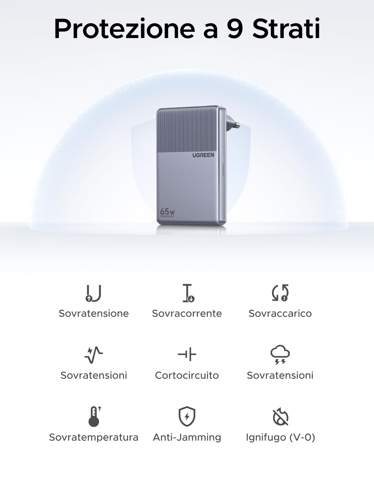 ugreen-nexode-air-65w-caricatore-usb-c-ultra-sottile-3-porte image 7