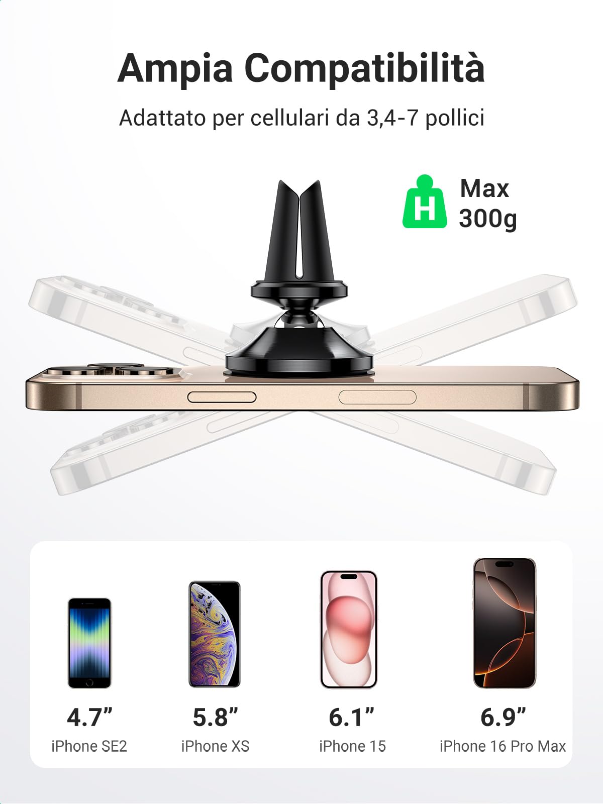 ugreen-supporto-telefono-auto-magnetico-con-2-placche-metallo image 4