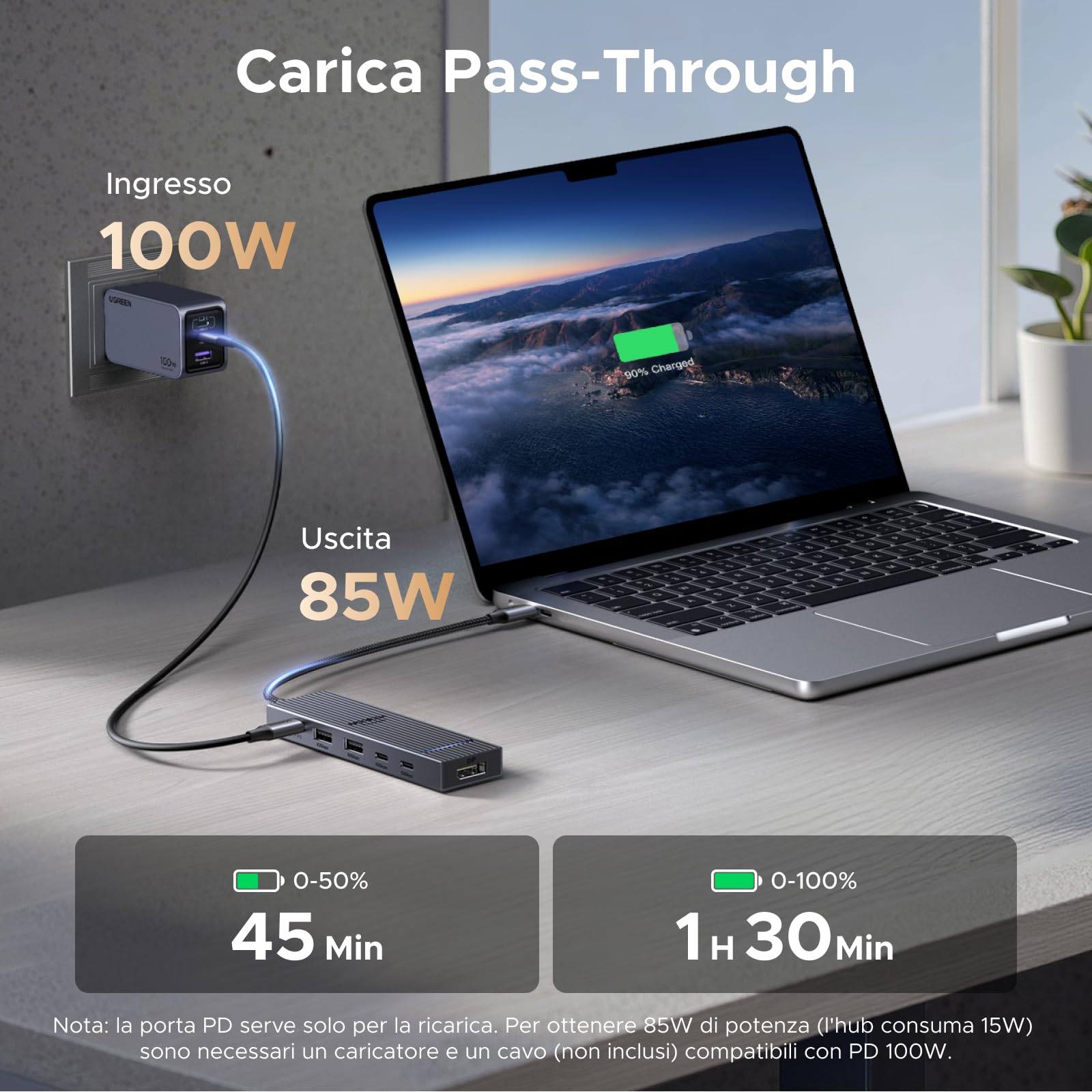 ugreen-revodok-pro-1062-hub-usb-c-6-in-1-displayport-4k-60hz-10gbps-pd-100w image 5