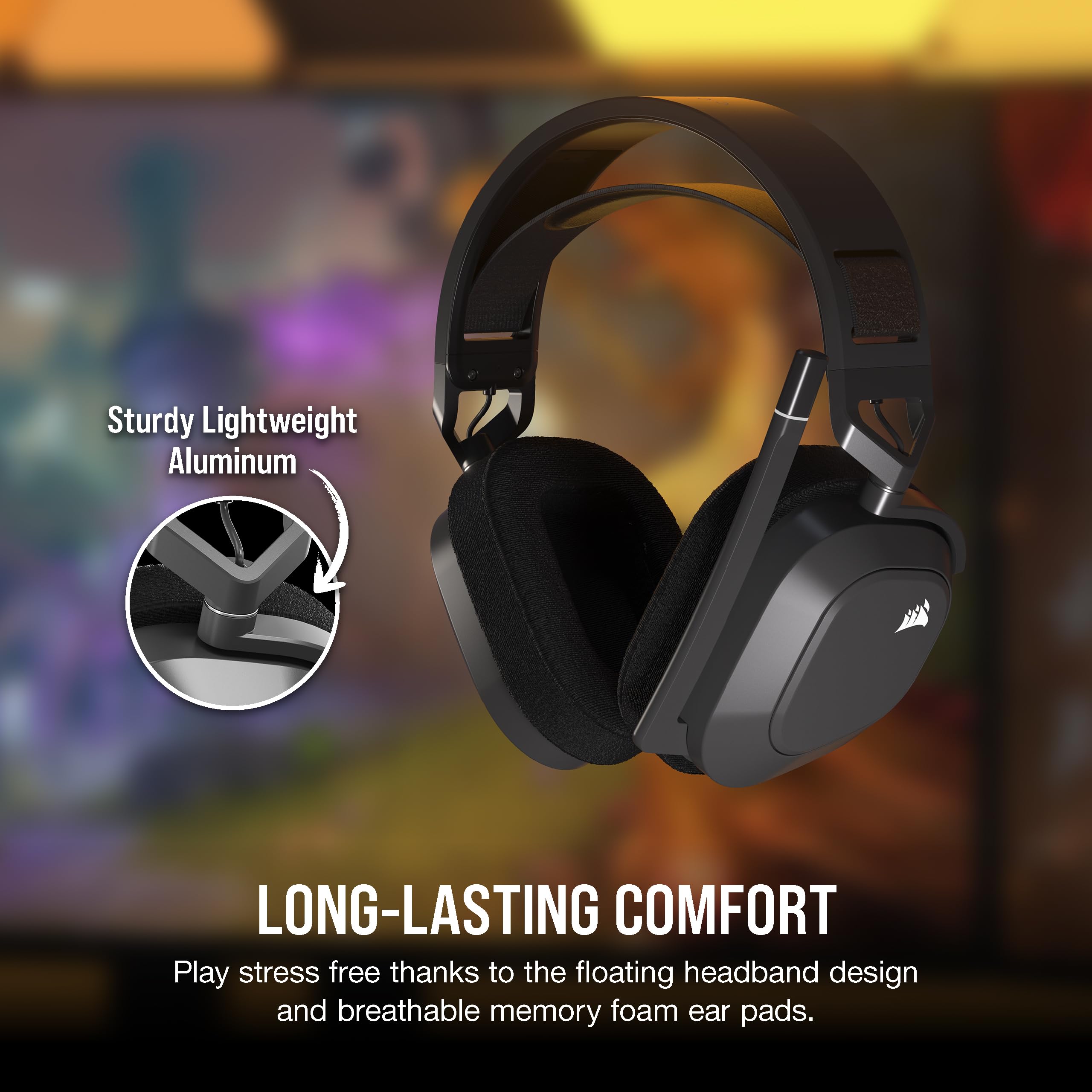 corsair-hs80-max-cuffie-gaming-wireless-multipiattaforma-grigio-acciaio image 4
