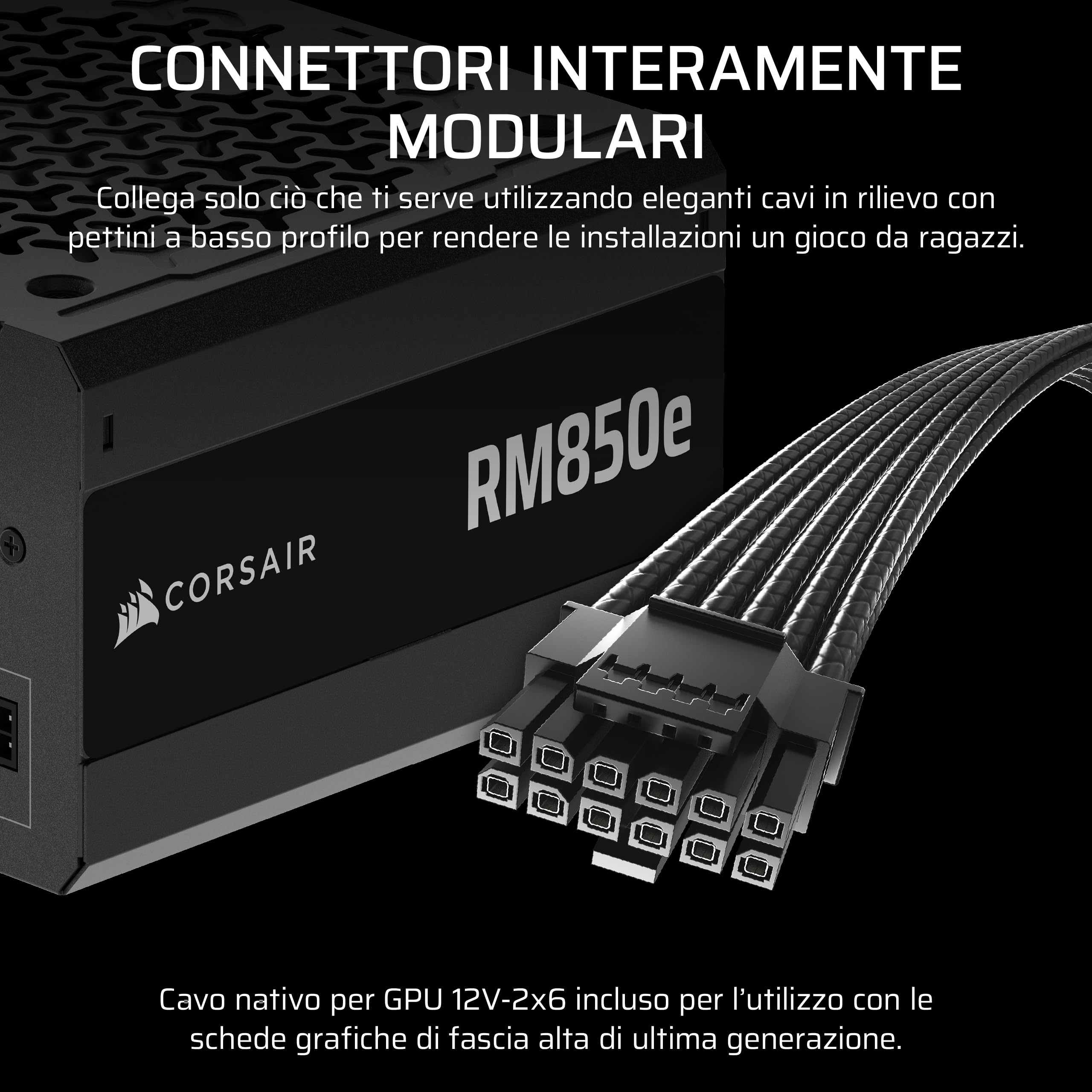 corsair-rm850e-2025-alimentatore-atx-modulare-850w-atx-3-1-pcie-5-1-nero image 4