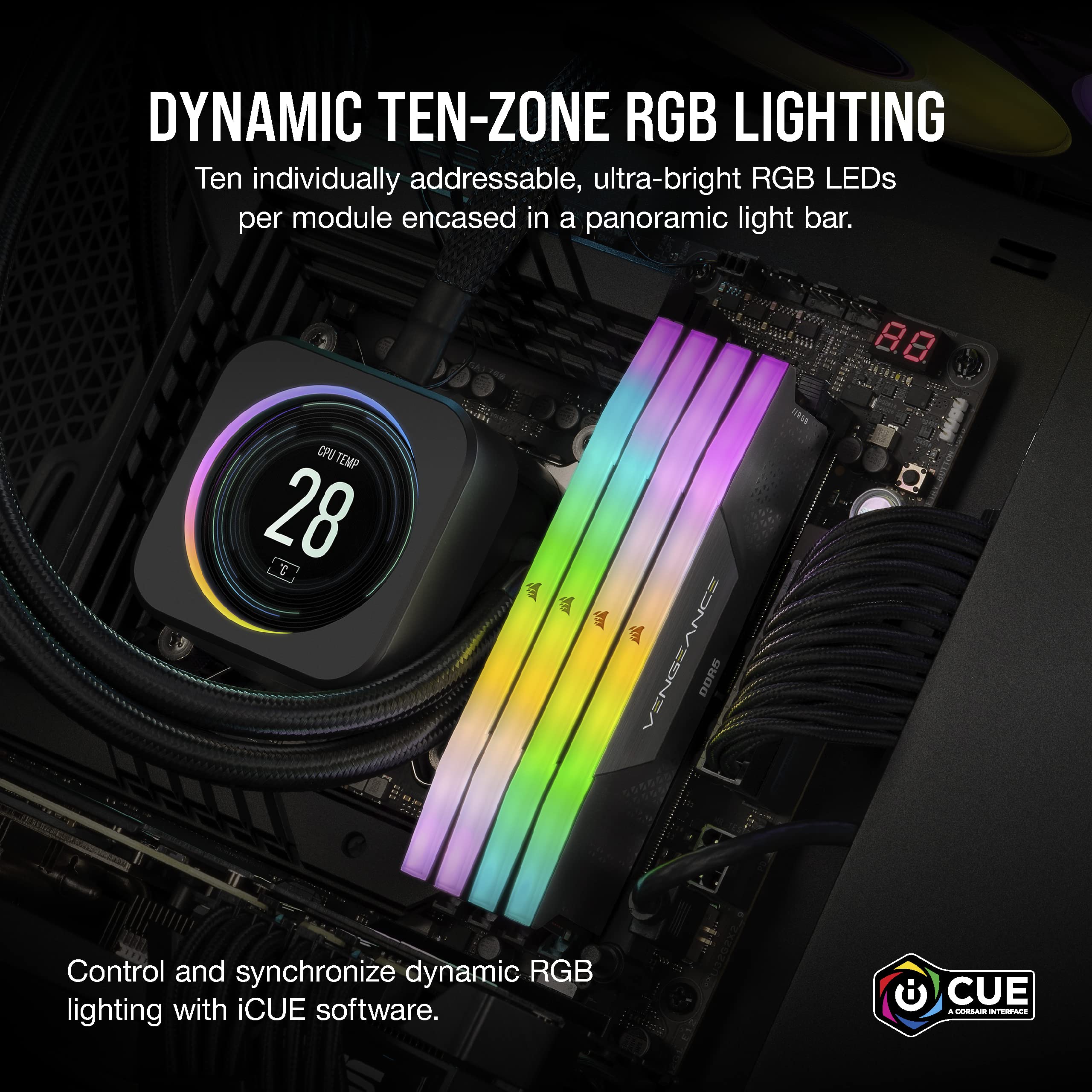 corsair-vengeance-rgb-ddr5-96gb-4x24gb-6400mhz-intel-xmp-3-0-cl32-memoria-deskto image 4