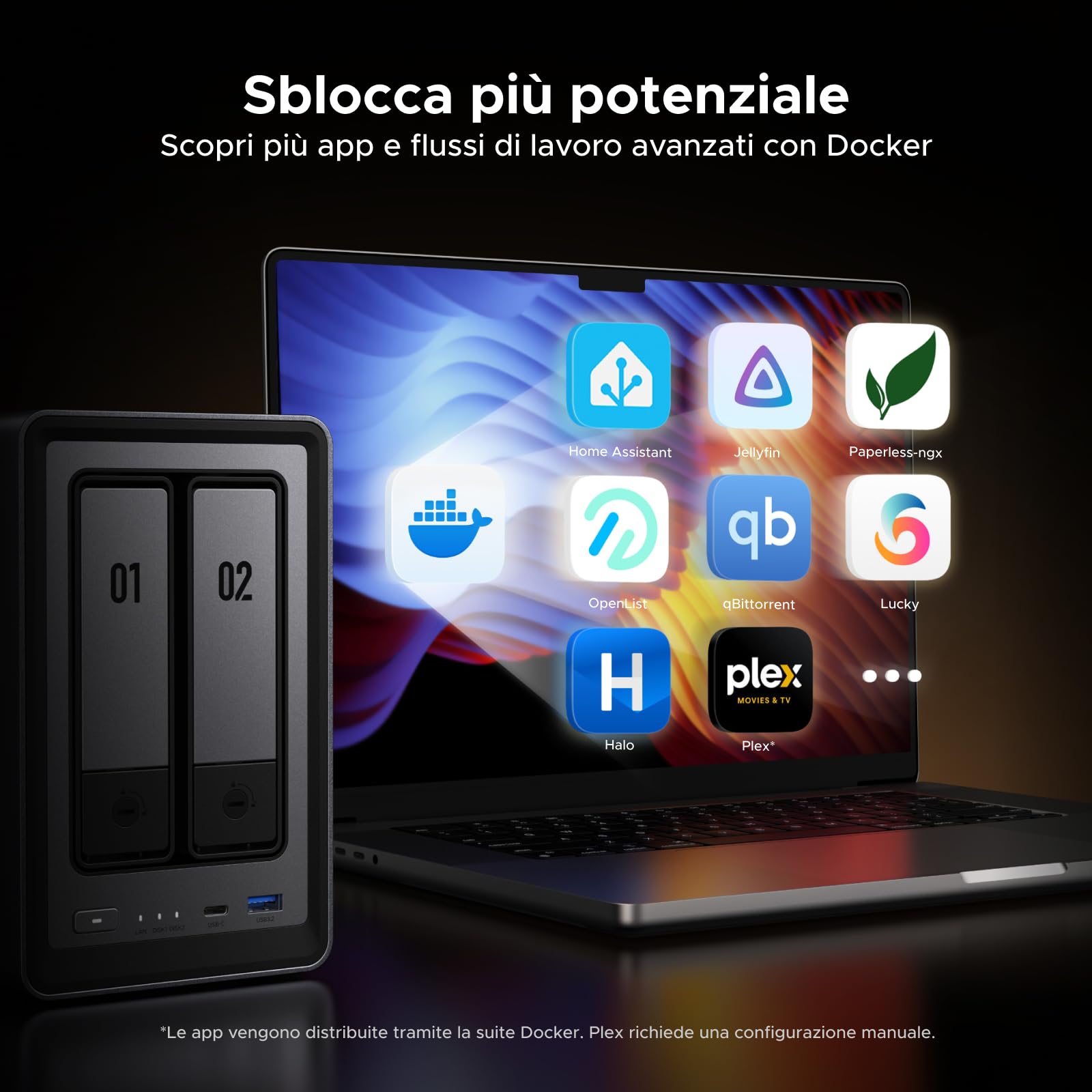 ugreen-nasync-dxp2800-nas-2-vani-intel-n100-2-5gbe-senza-dischi image 5