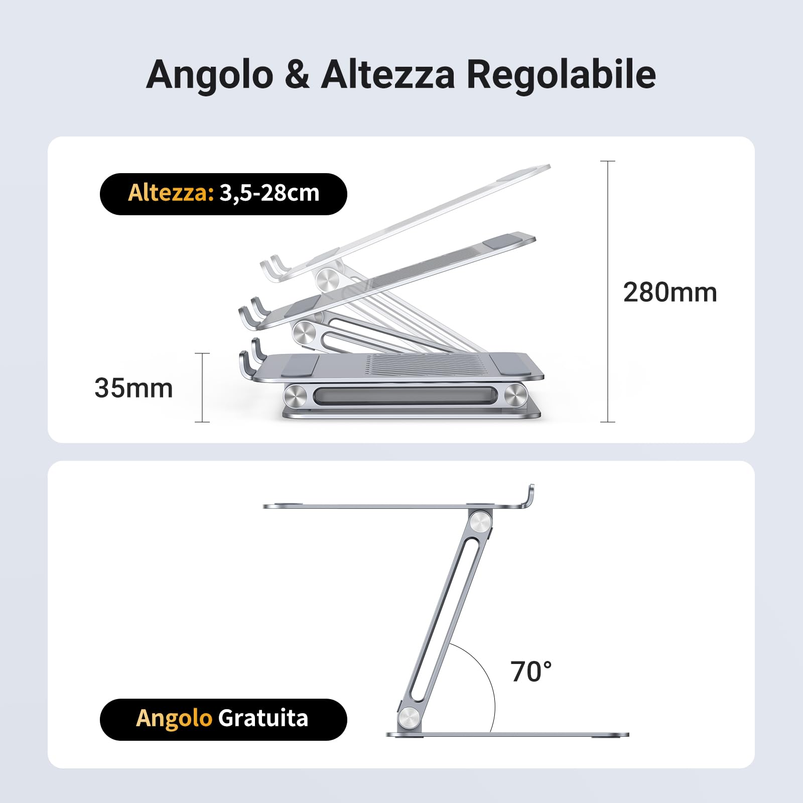 ugreen-supporto-laptop-regolabile-10-16-pollici-in-alluminio-stand-pieghevole-er image 6