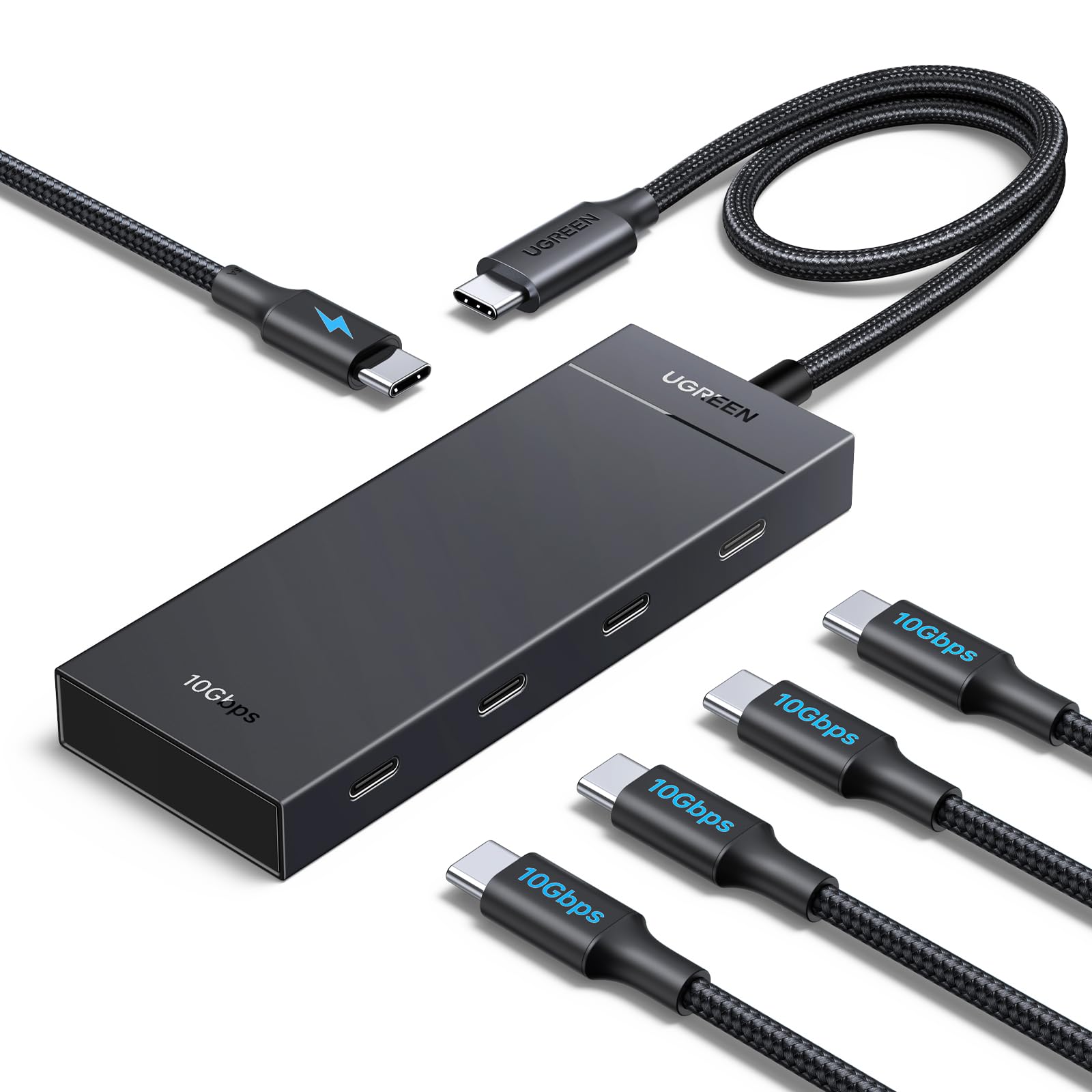 ugreen-hub-usb-c-5-in-1-10gbps-con-ricarica-pd-100w-4-porte-dati image 1