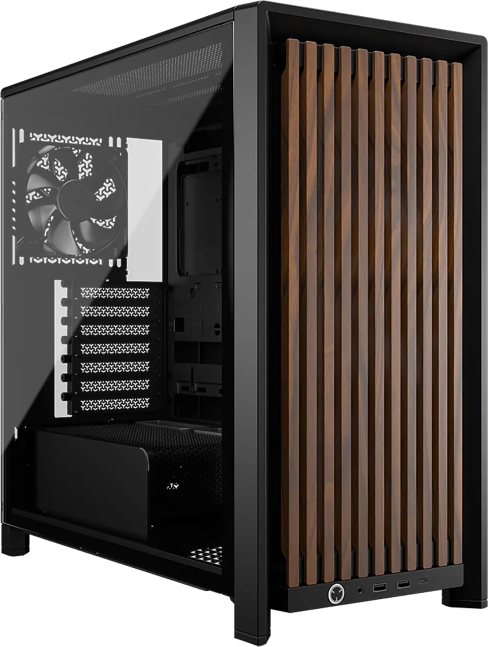 corsair-frame-4000d-wood-rs-case-pc-mid-tower-nero-e-noce image 1