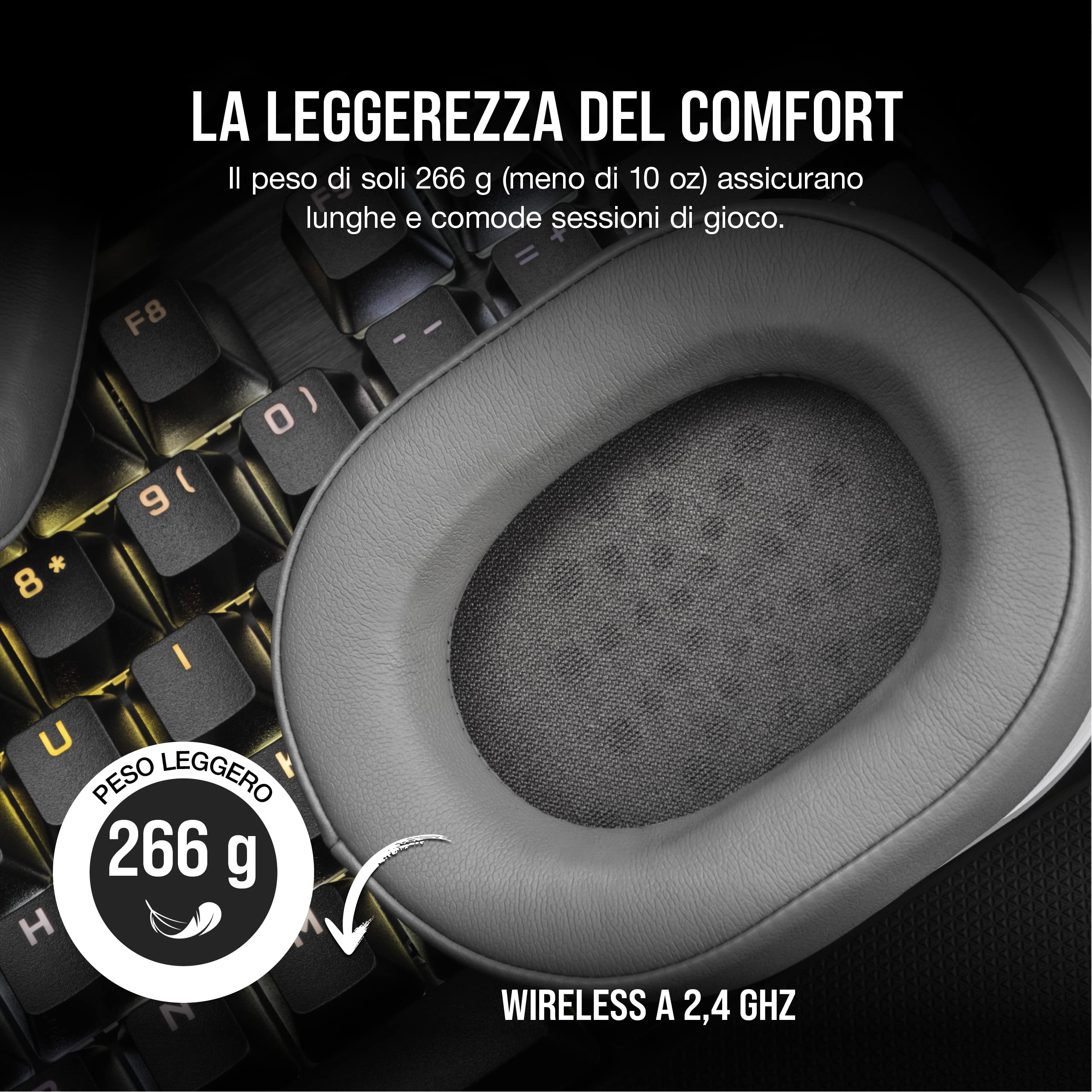 corsair-hs55-wireless-cuffia-gaming-con-microfono-bianco image 4