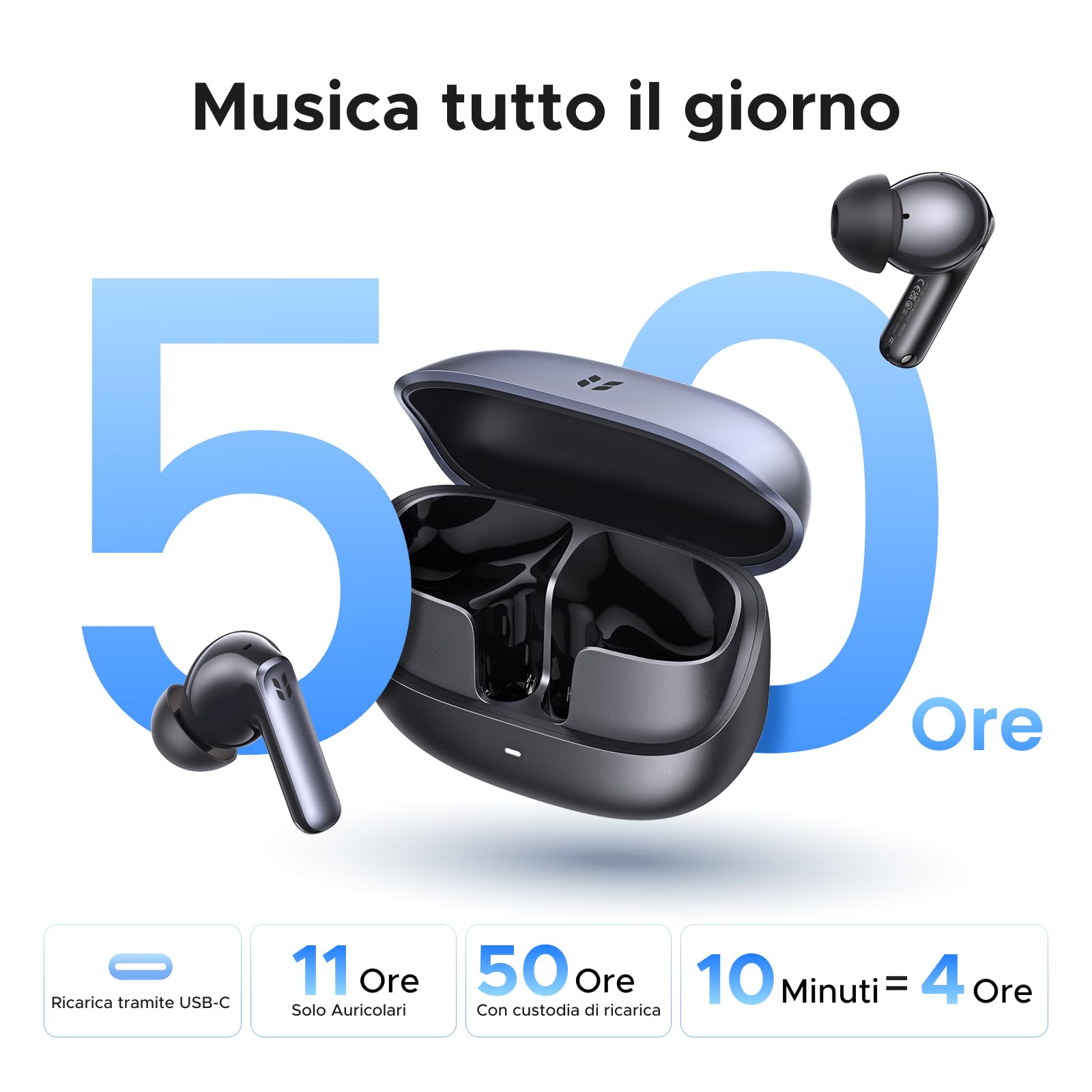 ugreen-echobuds-plus-auricolari-bluetooth-anc-55db-hi-res-nero image 4