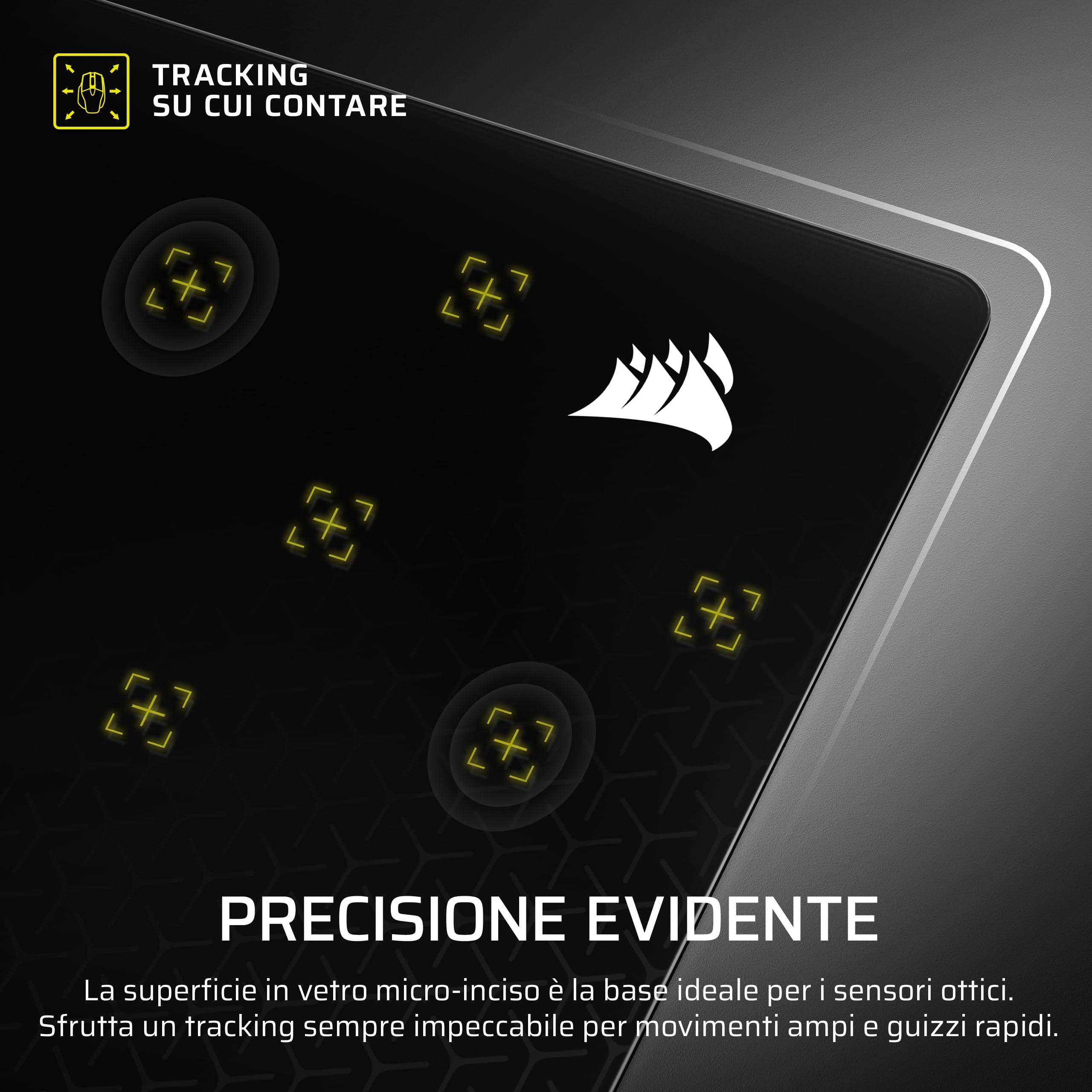 corsair-mm-glass-precision-large-tappetino-mouse-gaming-in-vetro-500-x-400-mm-ne image 5
